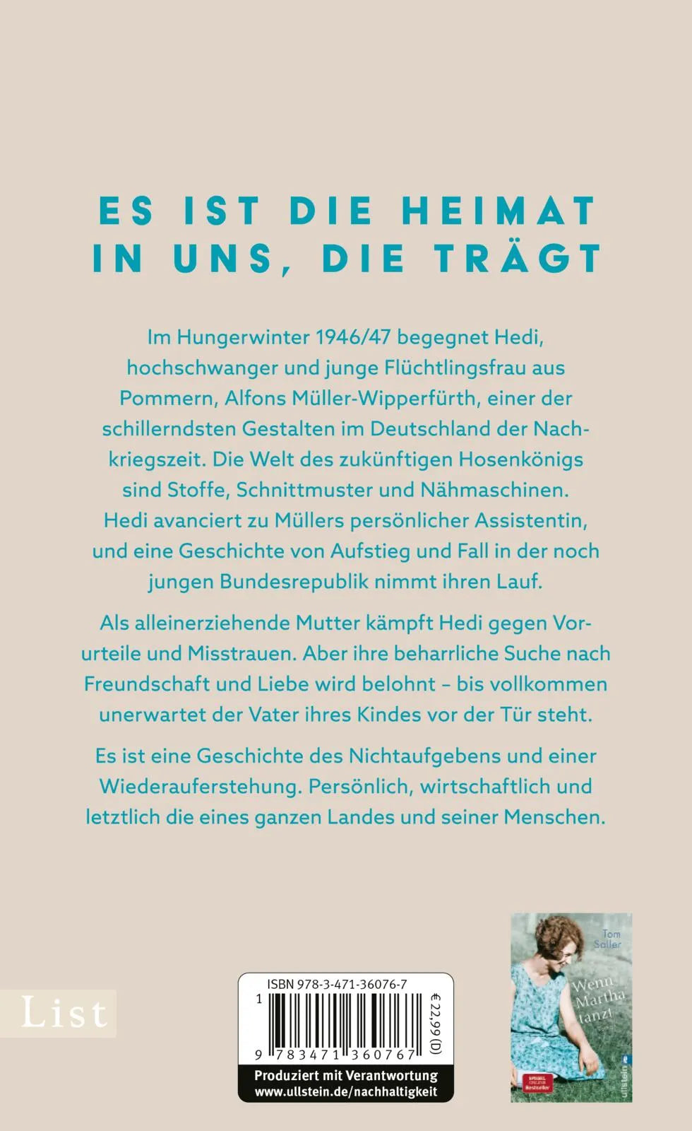 Rückseite: Und Hedi springt (Hardcover)
