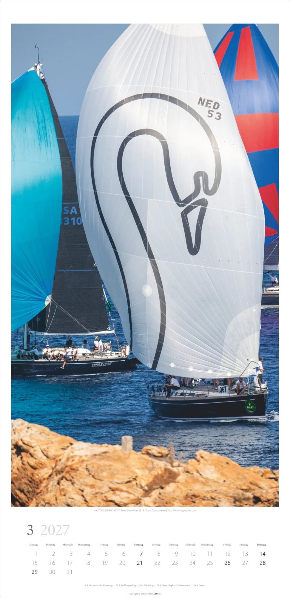 Under Sail Kalender 2027 – Ansicht