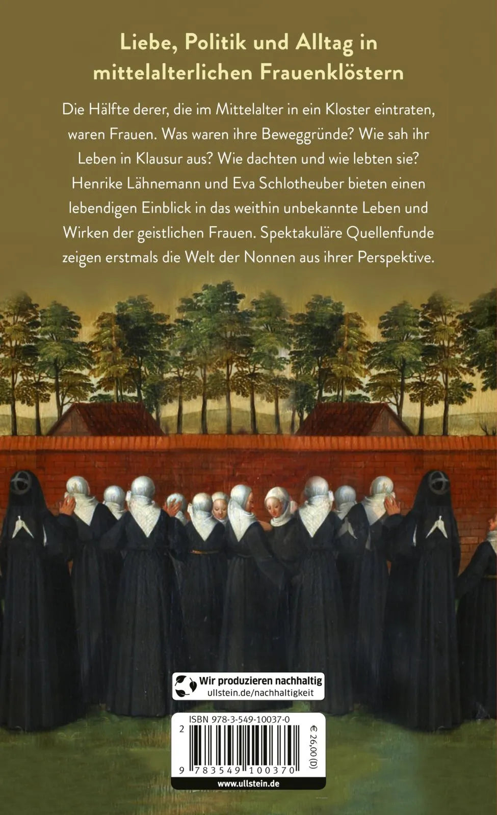 Buchrückseite von 'Unerhörte Frauen' mit Klappentext - Gebundene Ausgabe