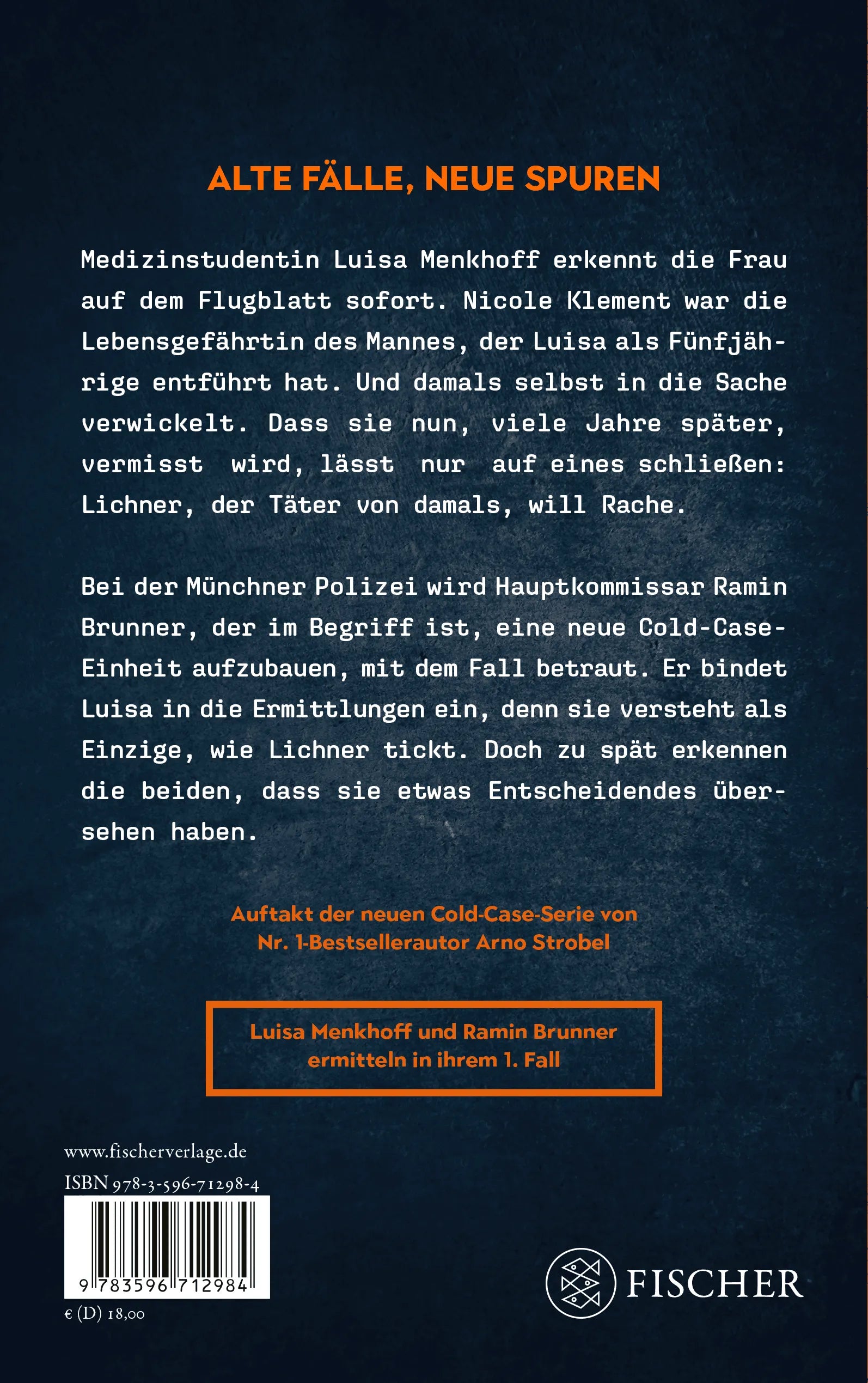 Rückseite: Ungelöst – Die erste Zeugin (Paperback)