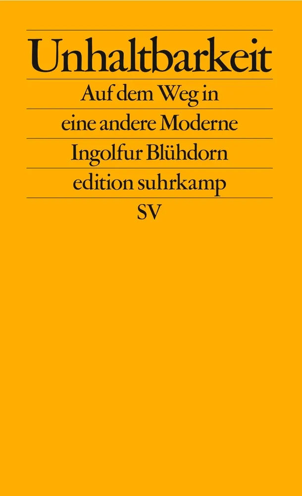 Cover: Unhaltbarkeit (E-Book) von Ingolfur Blühdorn