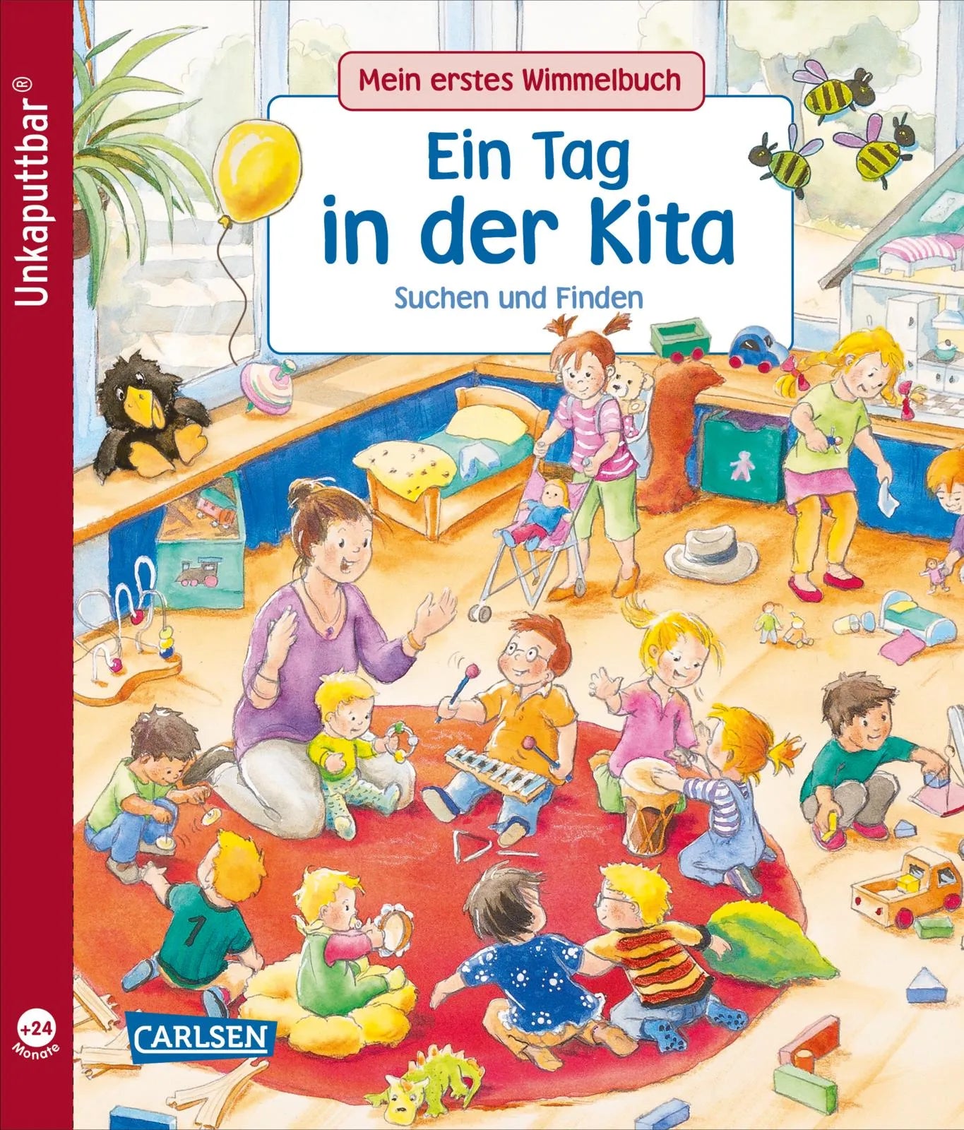 Buchcover von 'Unkaputtbar: Mein erstes Wimmelbuch: Ein Tag in der Kita' - Taschenbuch von Sibylle Schumann