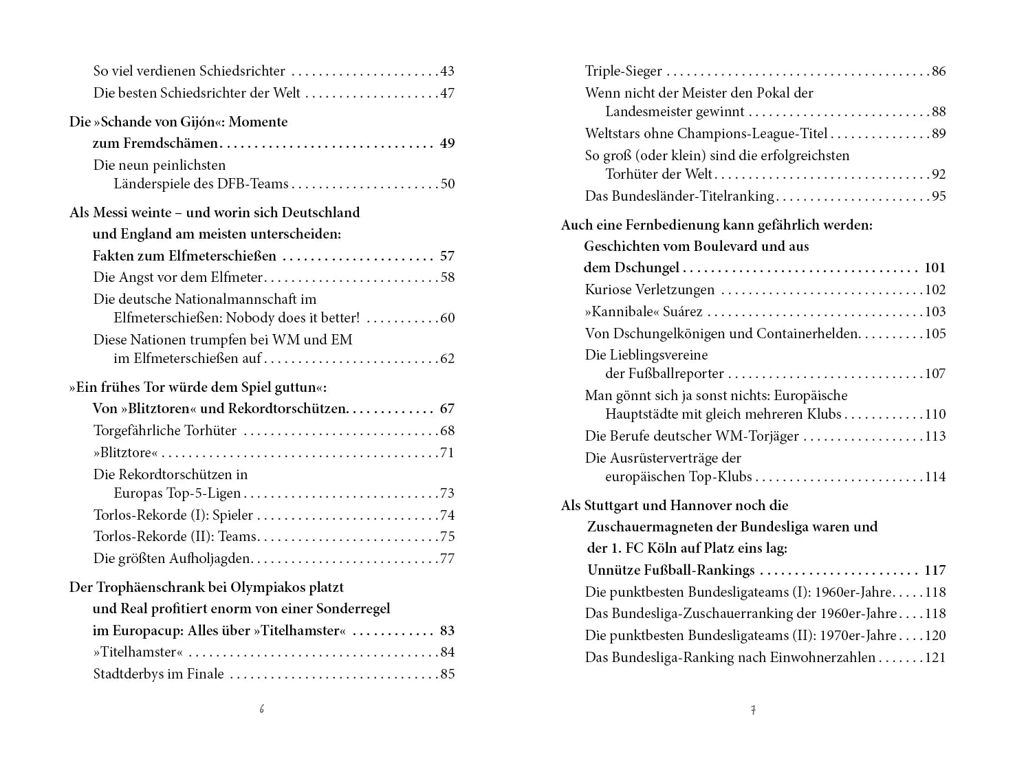 Innenansicht von 'Unnützes Fußballwissen' - Taschenbuch