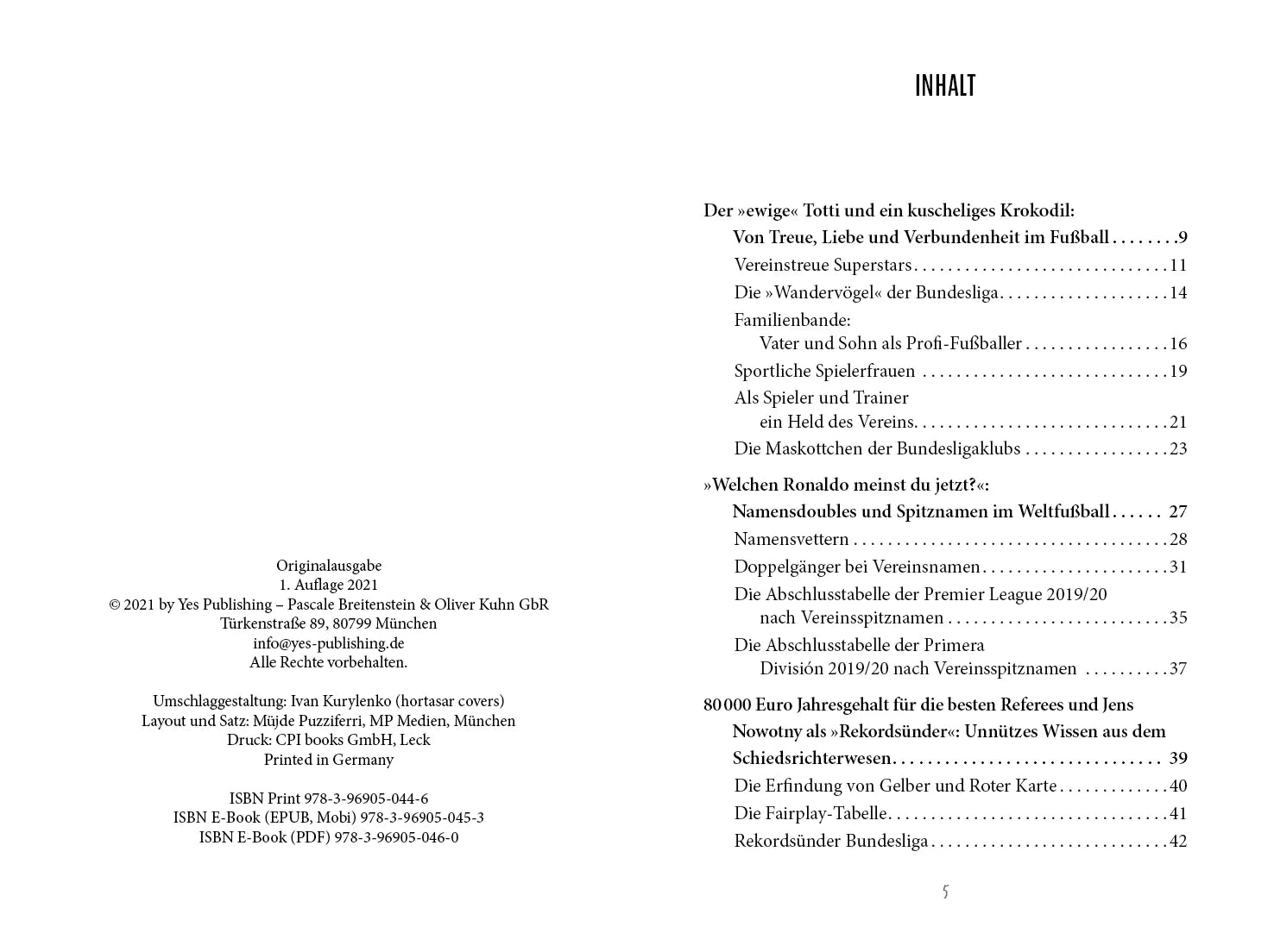 Innenansicht von 'Unnützes Fußballwissen' - Taschenbuch