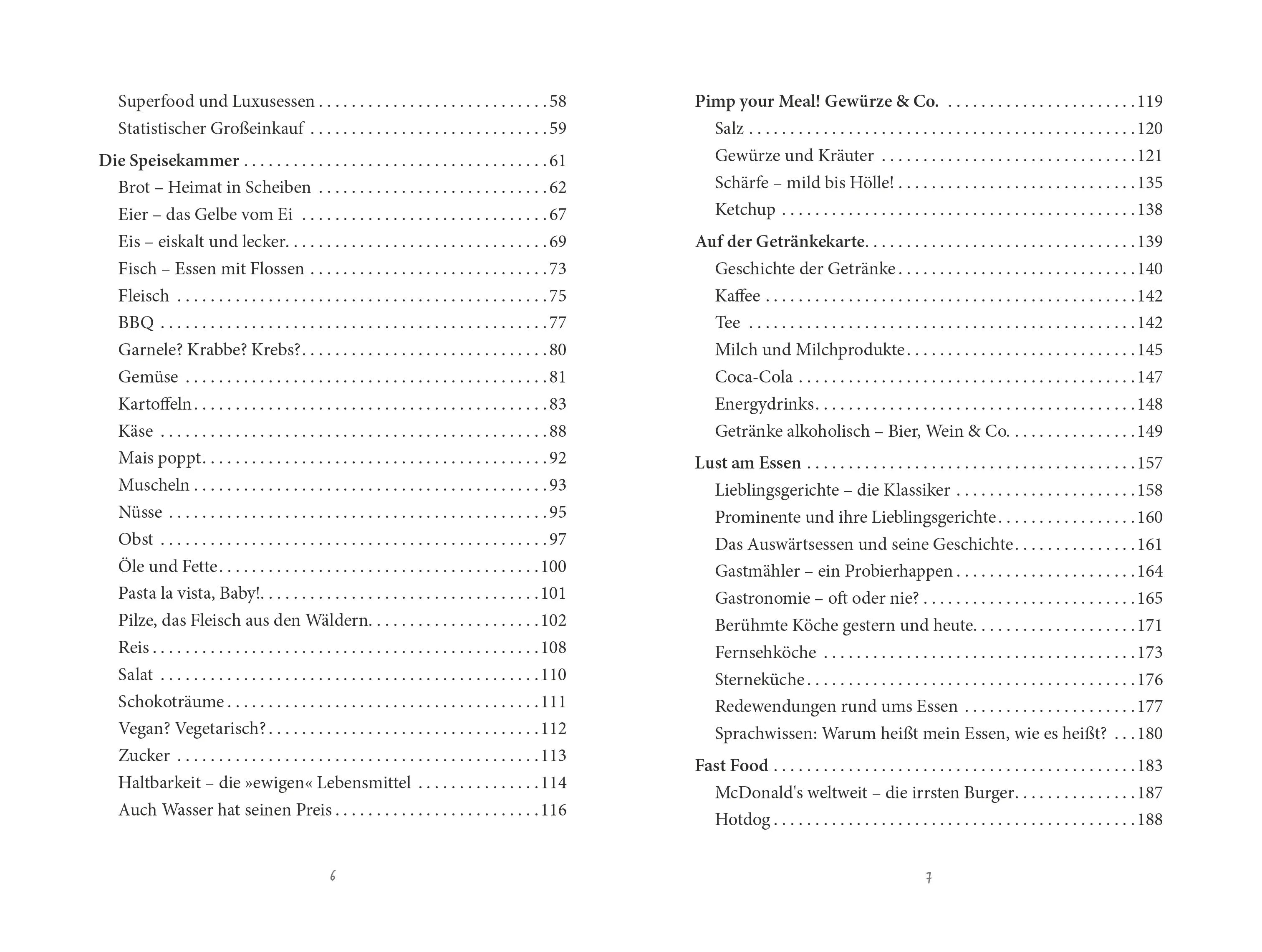 Innenansicht von 'Unnützes Kochwissen' - Taschenbuch