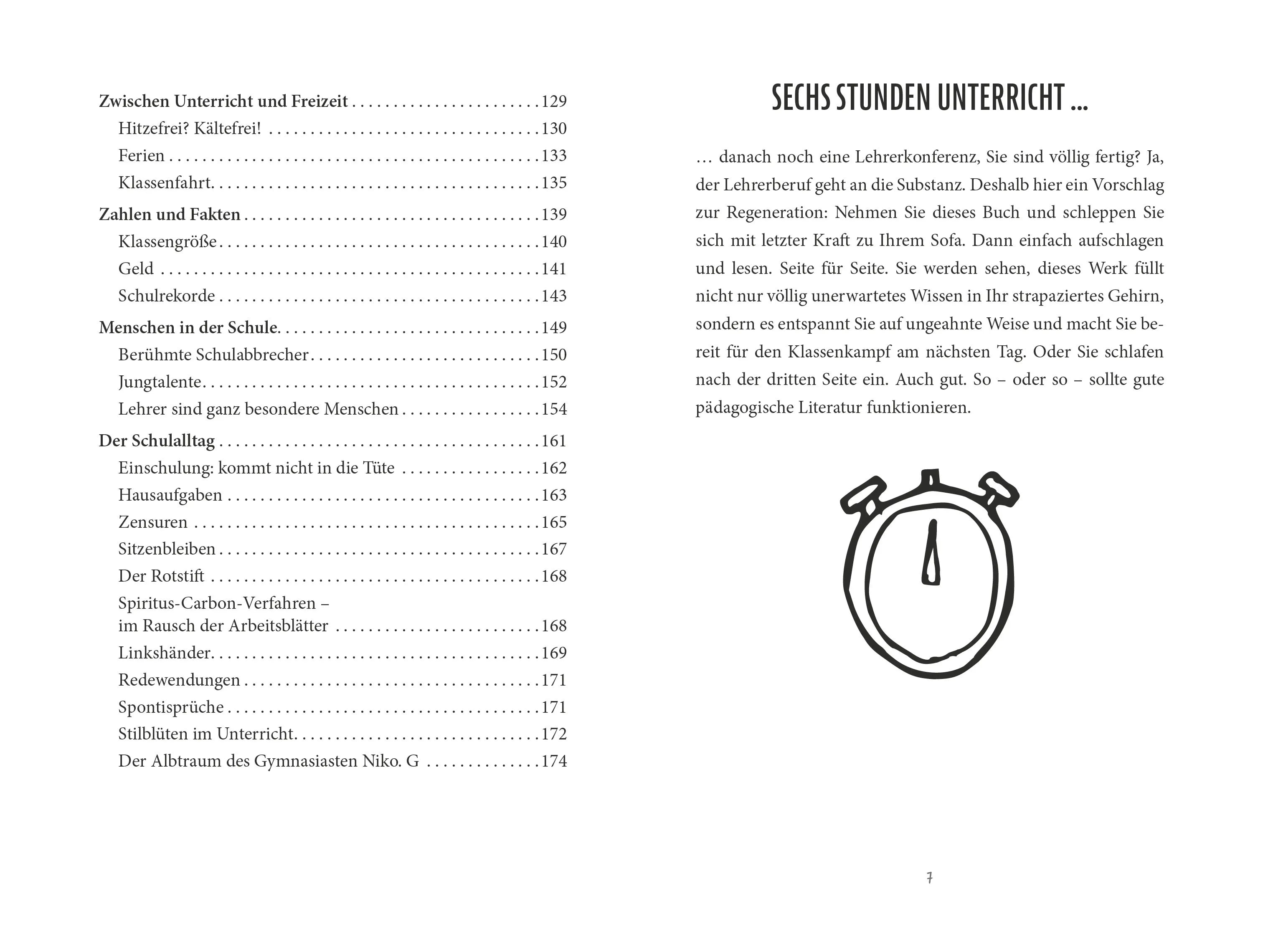 Innenansicht von 'Unnützes Lehrerwissen' - Taschenbuch