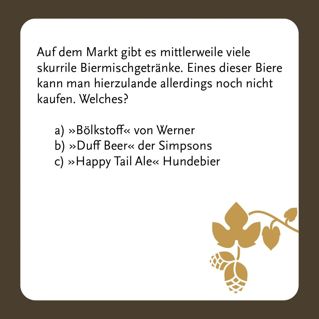 Unnützes Wissen Bier-Quiz – Ansicht