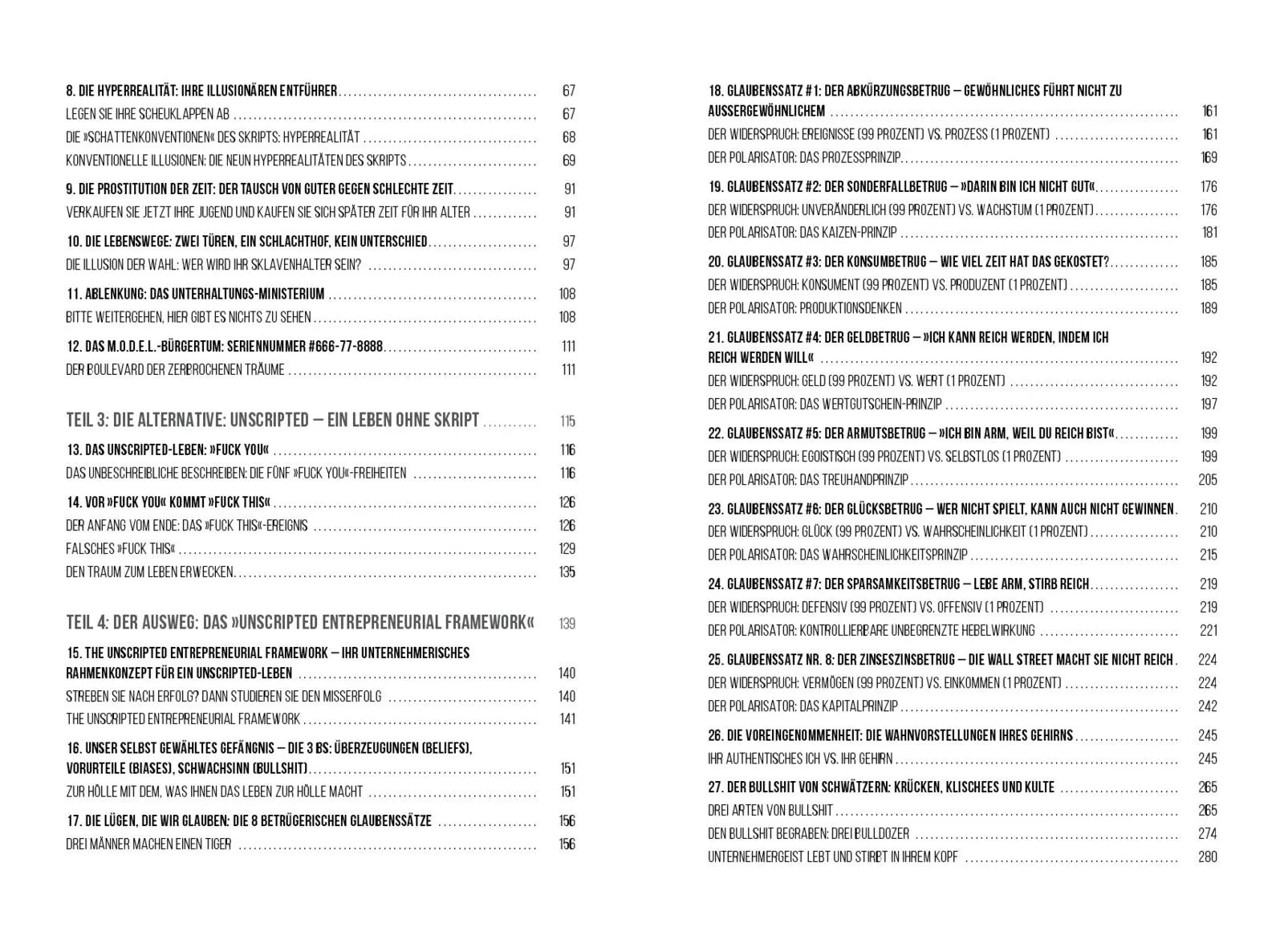 Innenansicht von 'Unscripted' - Taschenbuch
