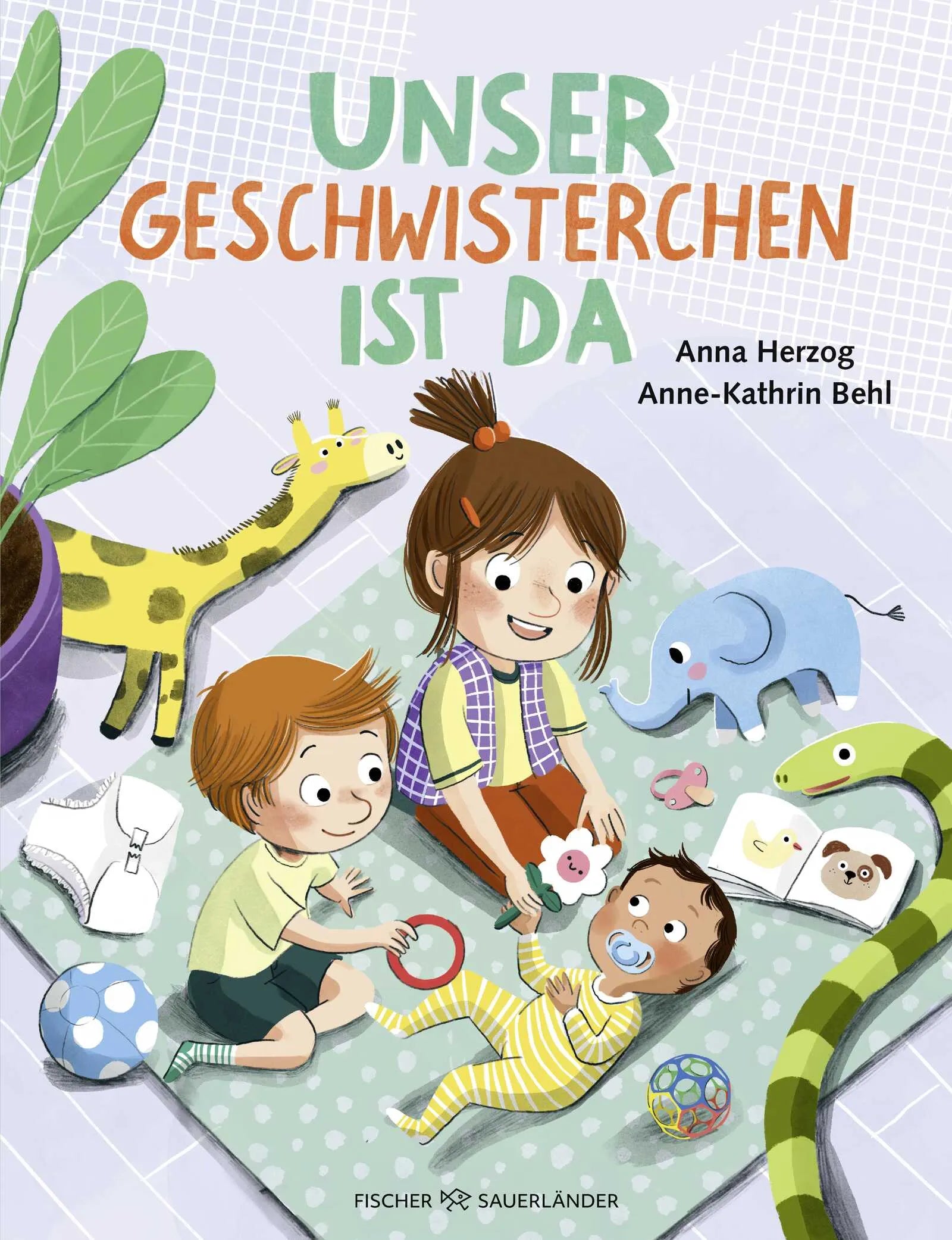 Buchcover von 'Unser Geschwisterchen ist da!' - Gebundene Ausgabe von Anna Herzog