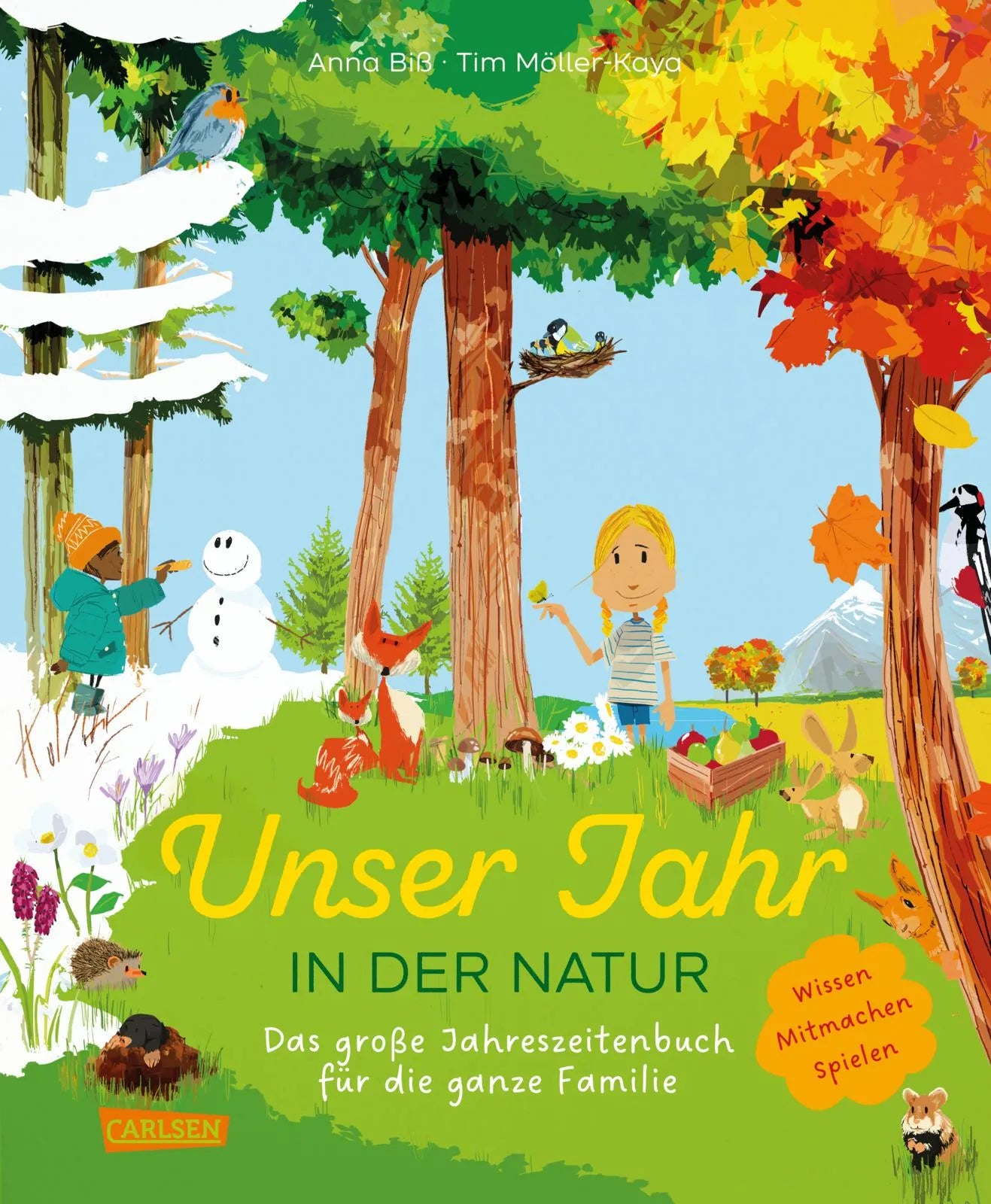 Buchcover von 'Unser Jahr in der Natur' - Gebundene Ausgabe von Anna Biß