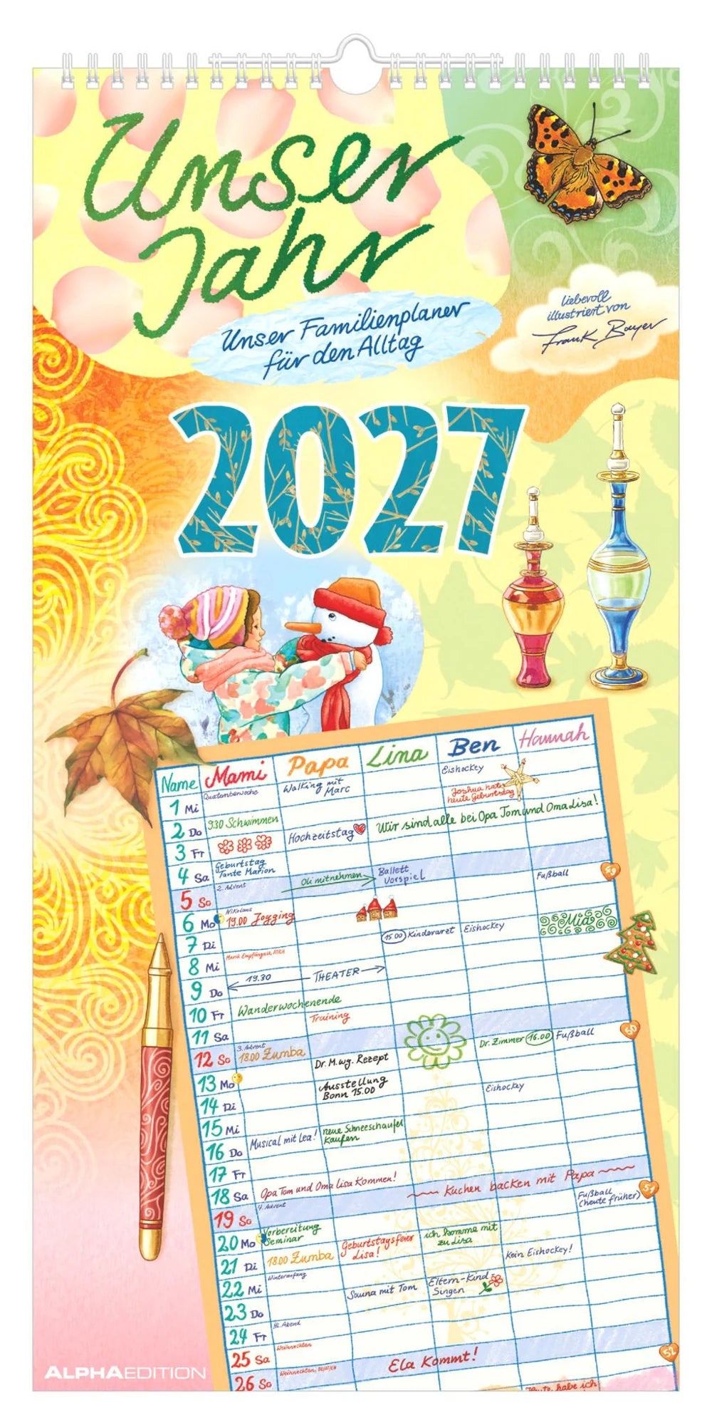 Familienplaner: Unser Jahr – Unser Familienplaner für den Alltag 2027