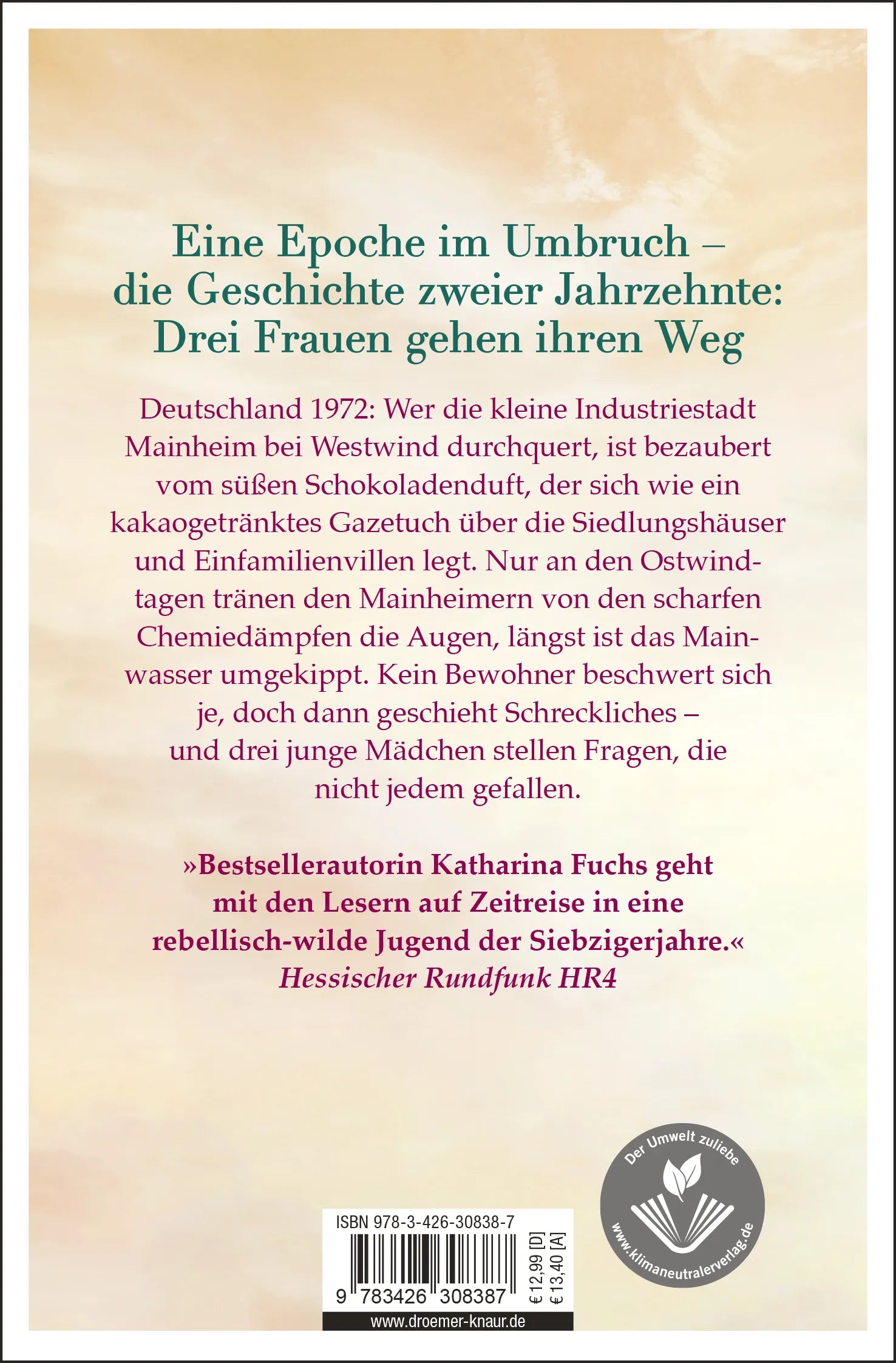 Buchrückseite von 'Unser kostbares Leben' mit Klappentext - Taschenbuch