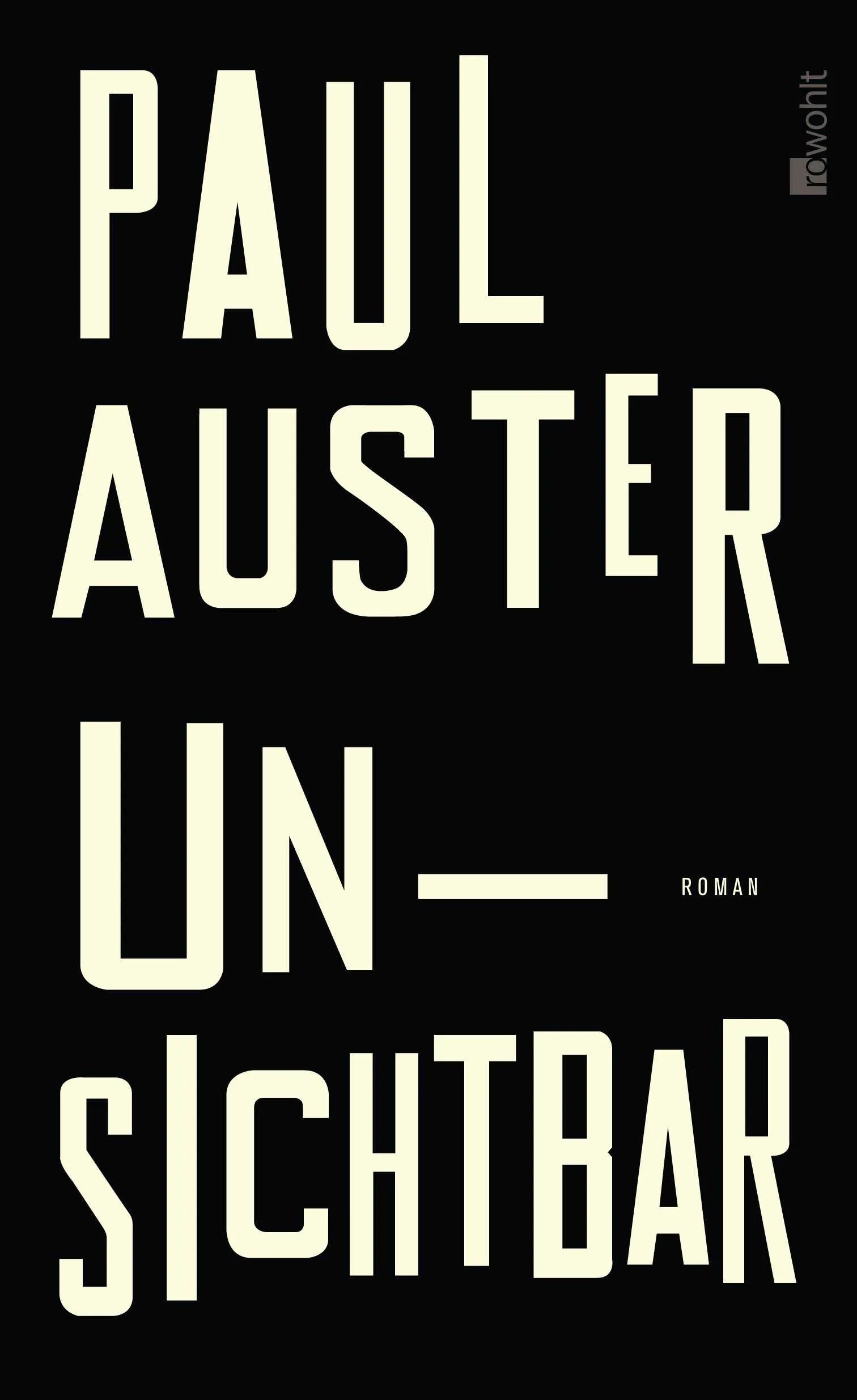 Buchcover von 'Unsichtbar' - Gebundene Ausgabe von Paul Auster