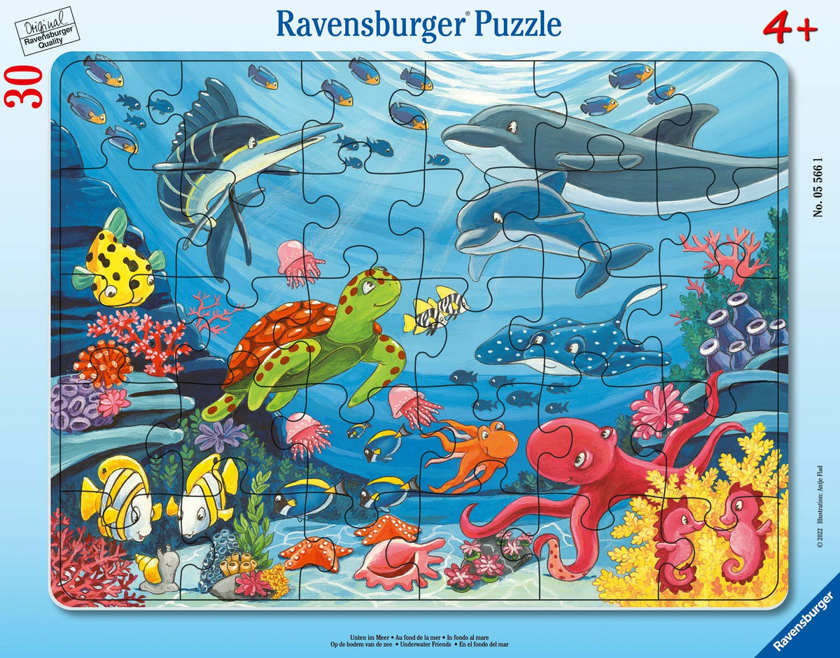 Kinderpuzzle: Kinderpuzzle 30 Teile - Unten im Meer