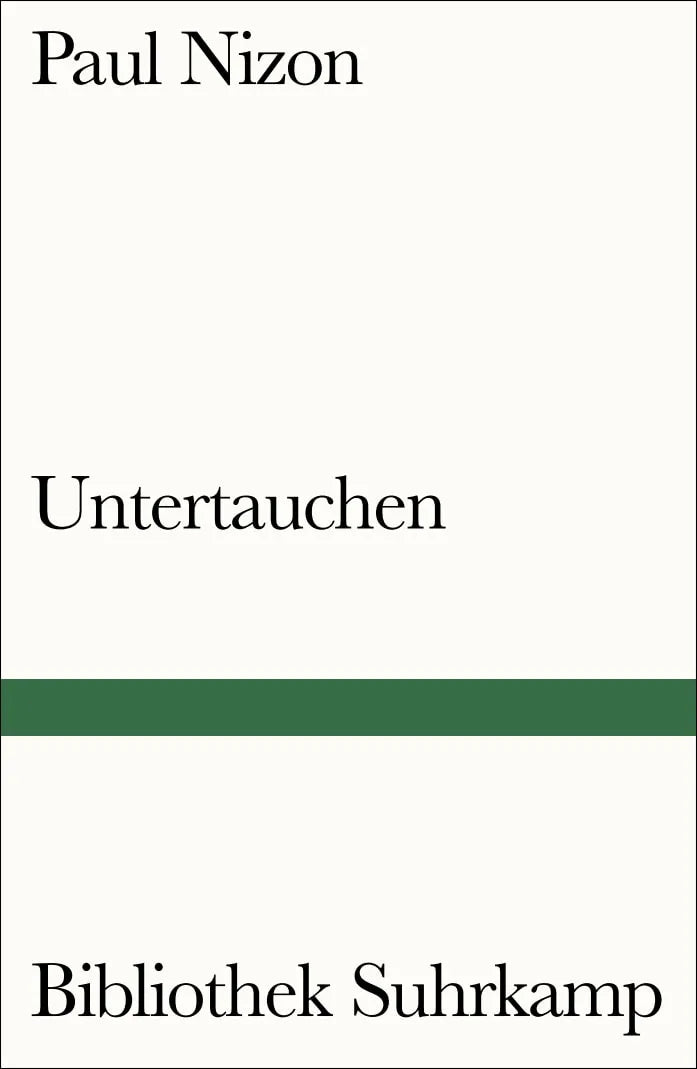 Buchcover von 'Untertauchen' - Taschenbuch von Paul Nizon
