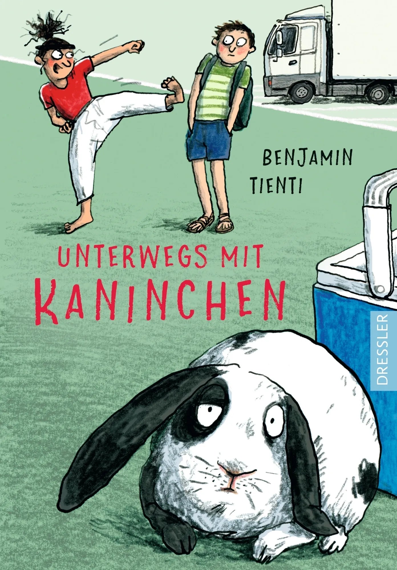 Buchcover von 'Unterwegs mit Kaninchen' - Gebundene Ausgabe von Benjamin Tienti