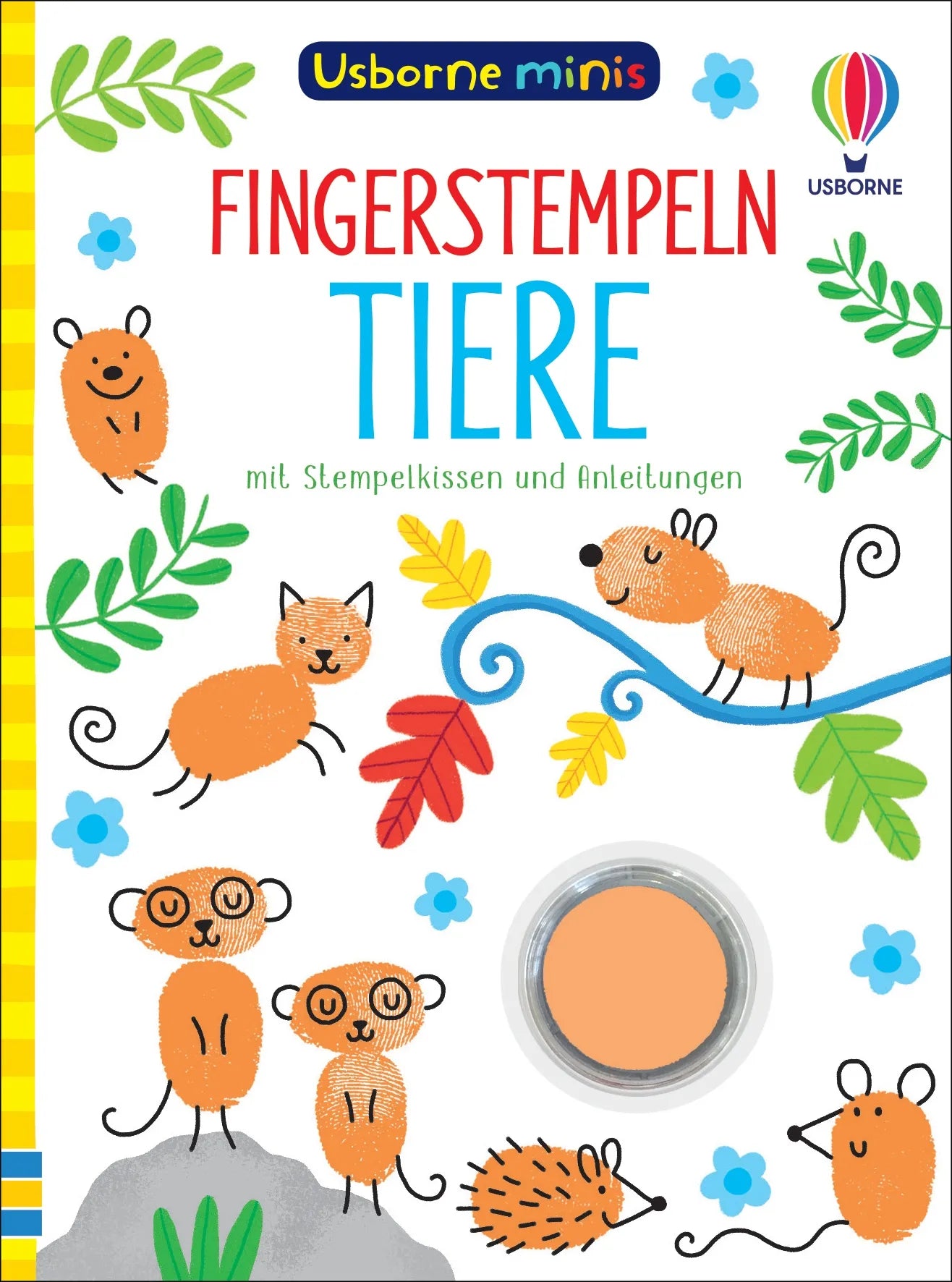 Buchcover von 'Usborne Minis - Fingerstempeln: Tiere' - Taschenbuch von Sam Smith