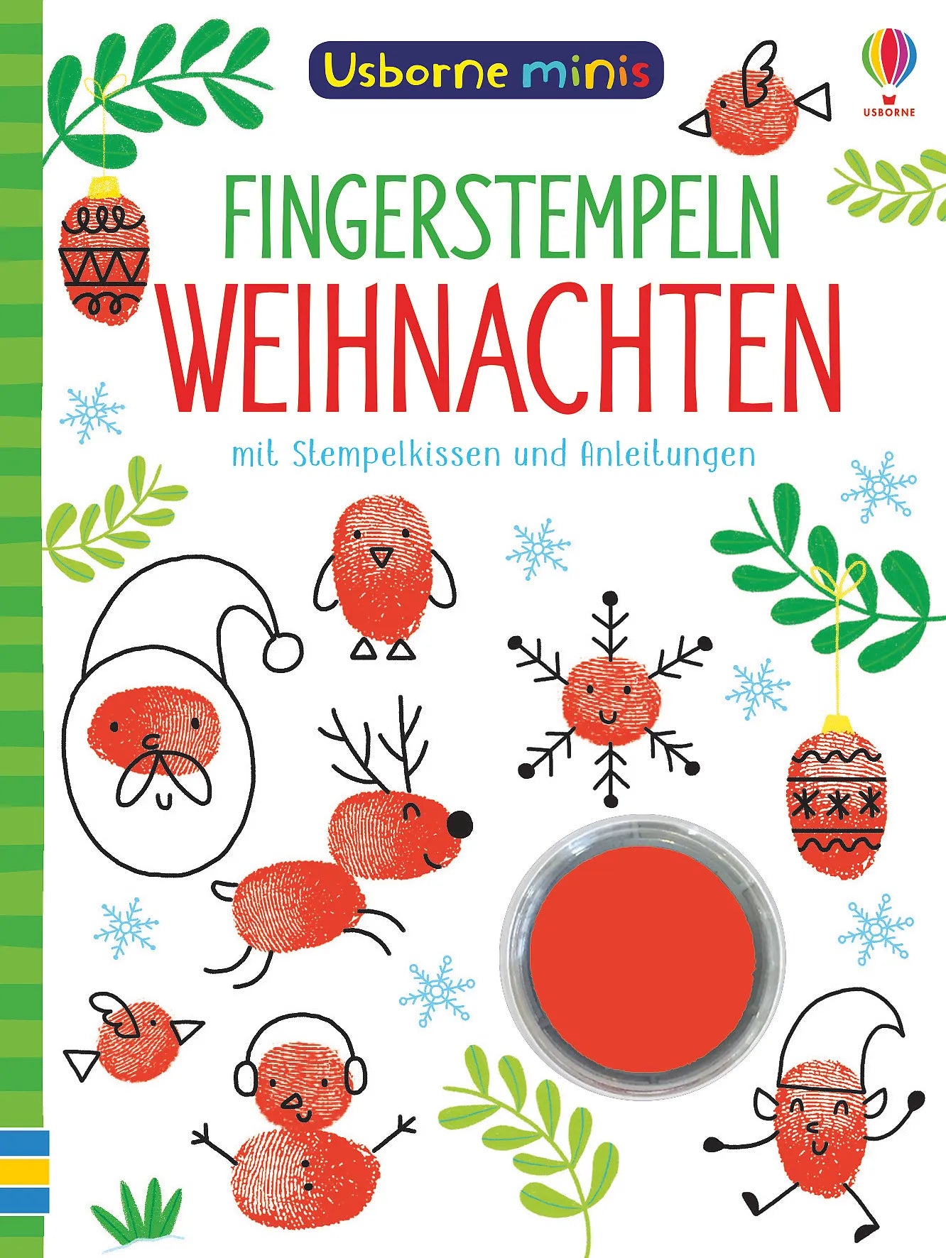 Buchcover von 'Usborne Minis - Fingerstempeln: Weihnachten' - Taschenbuch von Sam Smith