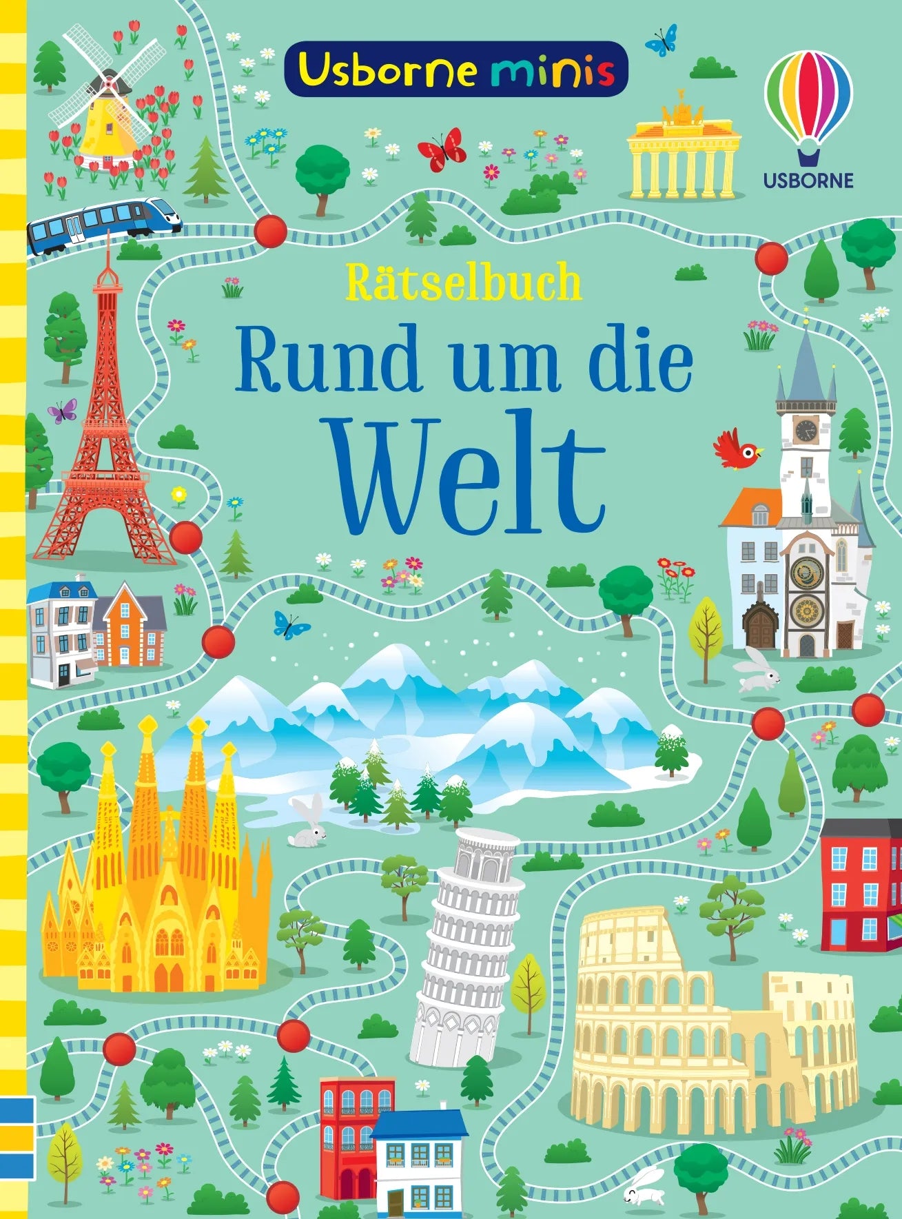 Buchcover von 'Usborne Minis: Rätselbuch - Rund um die Welt' - Taschenbuch von Simon Tudhope