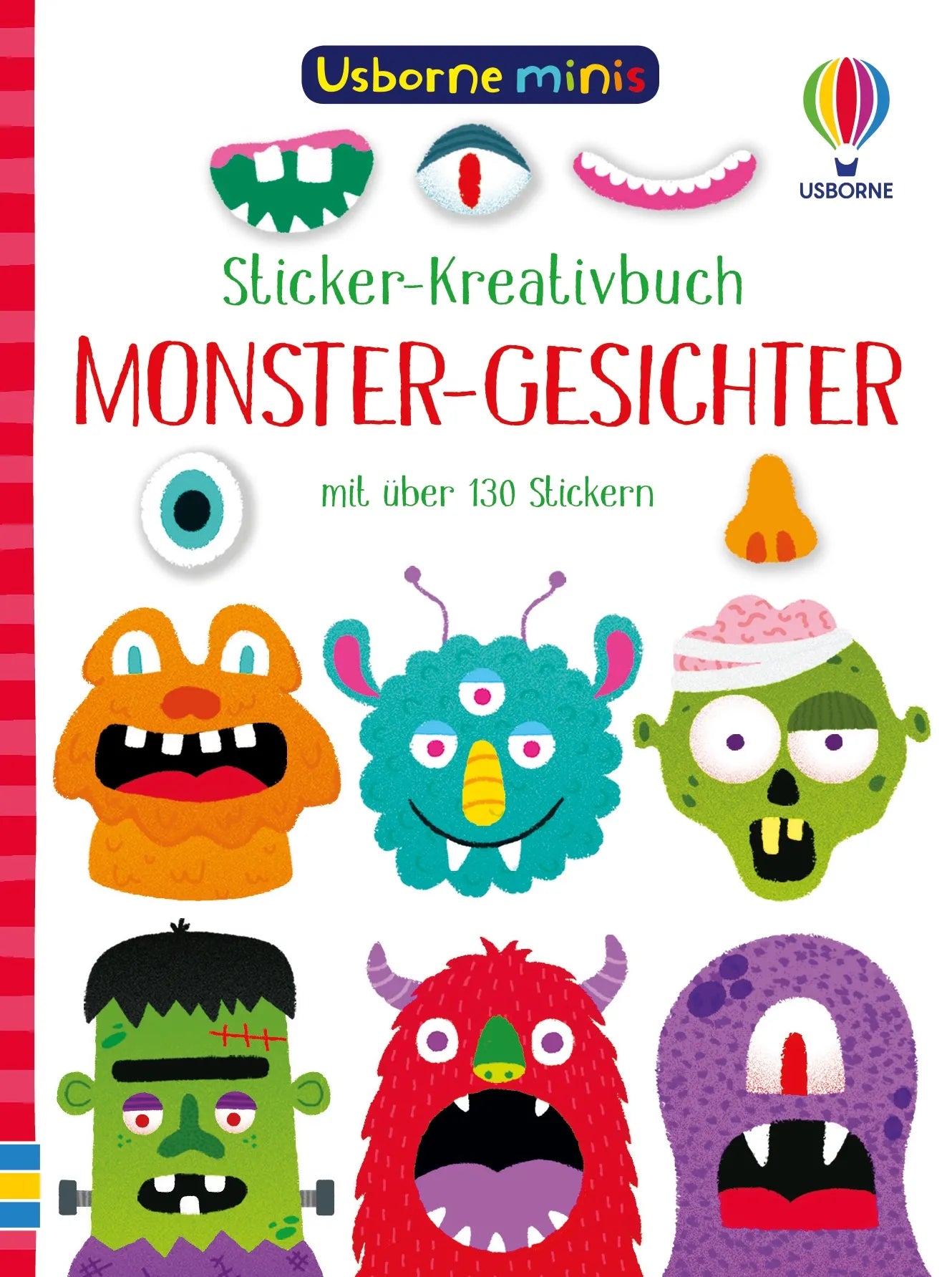 Cover: Usborne Minis - Sticker-Kreativbuch: Monster-Gesichter (Taschenbuch) von Sam Smith