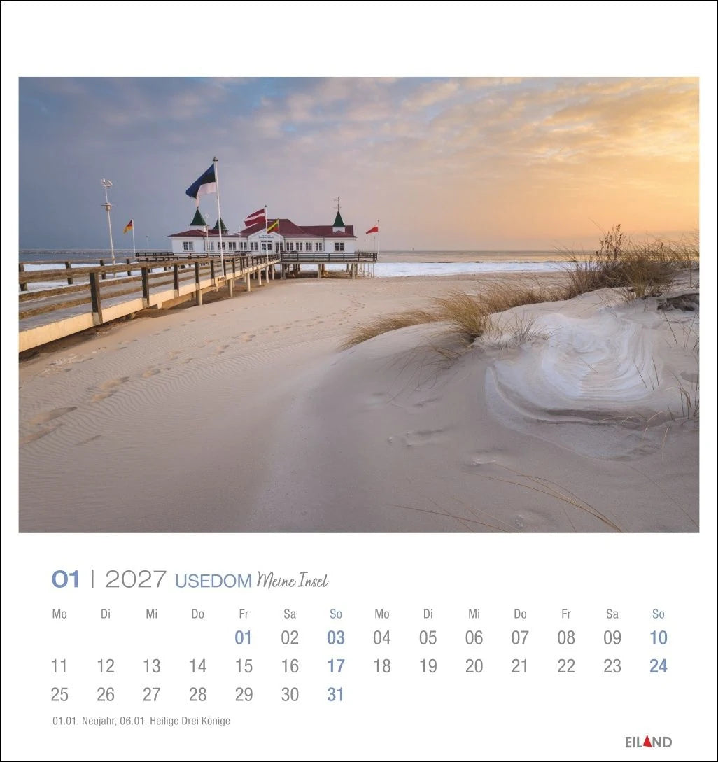Usedom Postkartenkalender 2027 - Meine Insel – Ansicht