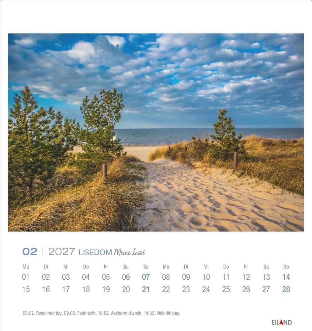Usedom Postkartenkalender 2027 - Meine Insel – Ansicht