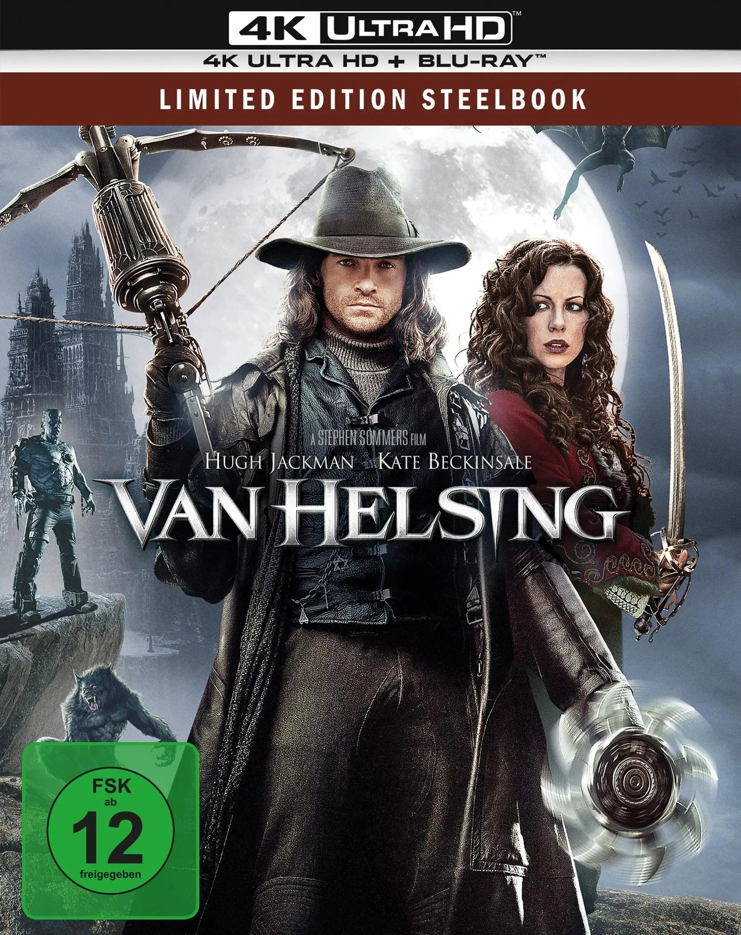 4K UHD Blu-ray-Cover: Van Helsing. Regie: Stephen Sommers