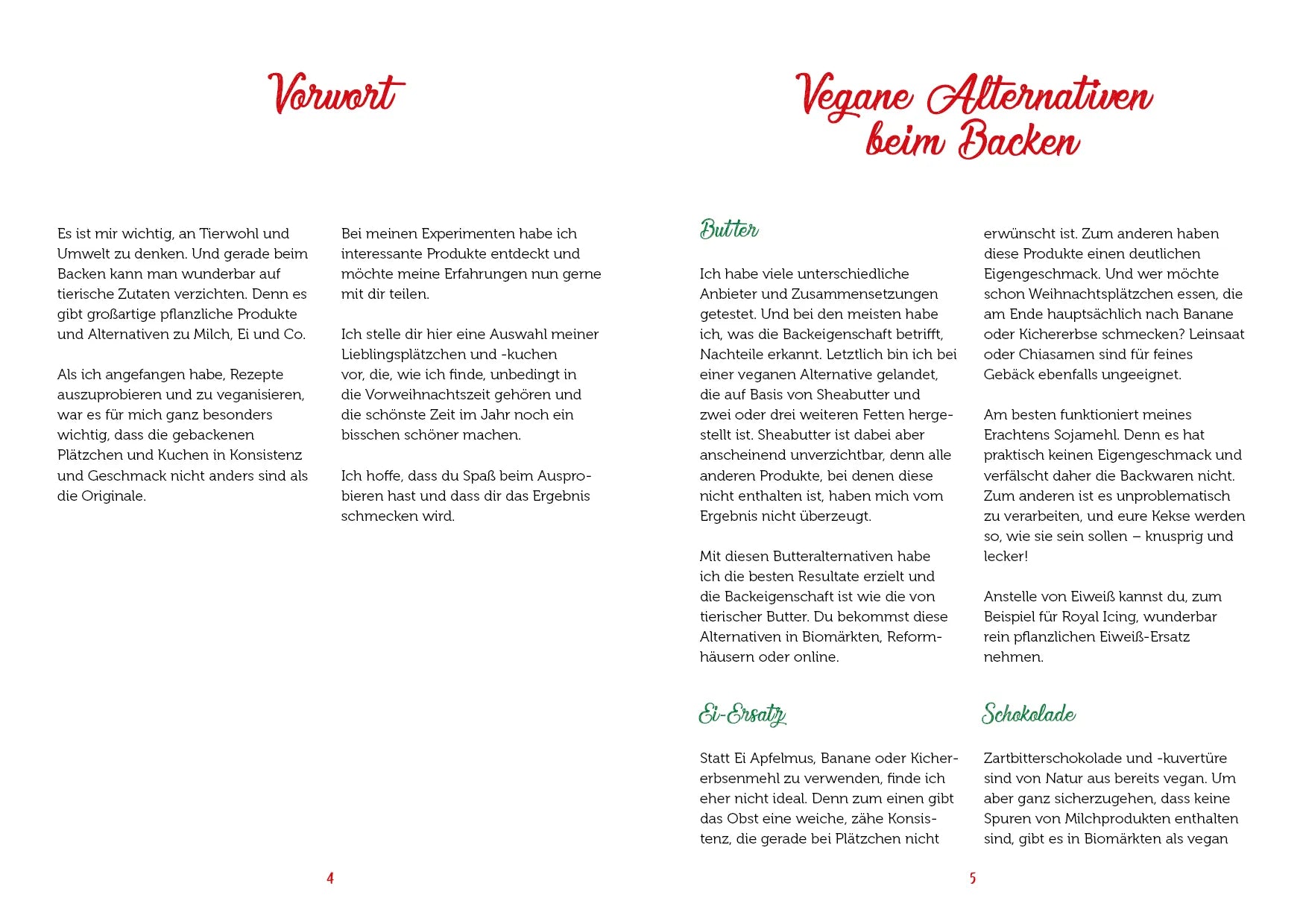 Innenansicht von 'Vegan backen für Weihnachten' - Taschenbuch