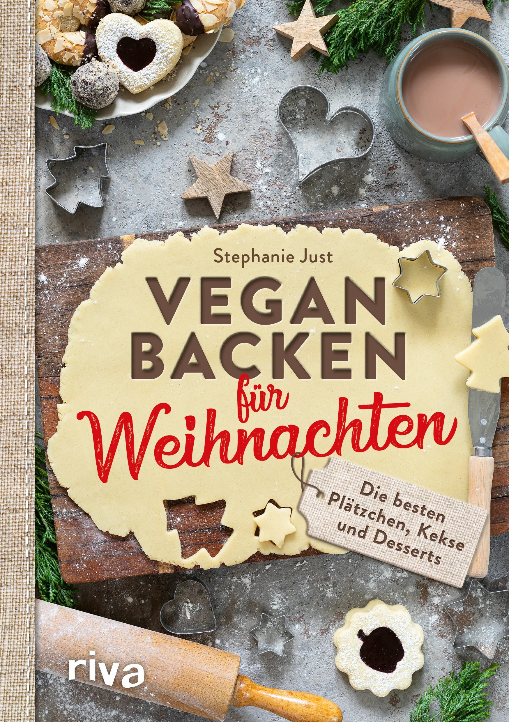 Buchcover von 'Vegan backen für Weihnachten' - Taschenbuch von Stephanie Just