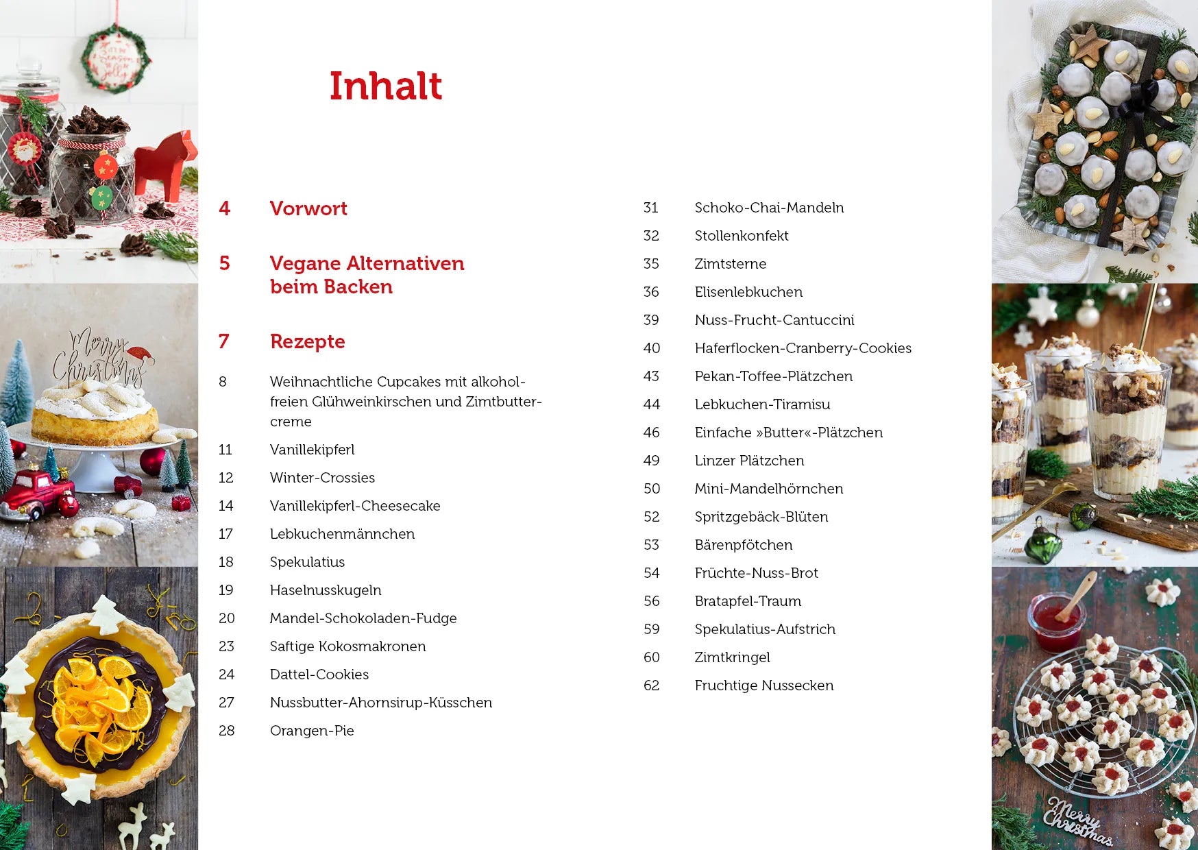 Innenansicht von 'Vegan backen für Weihnachten' - Taschenbuch