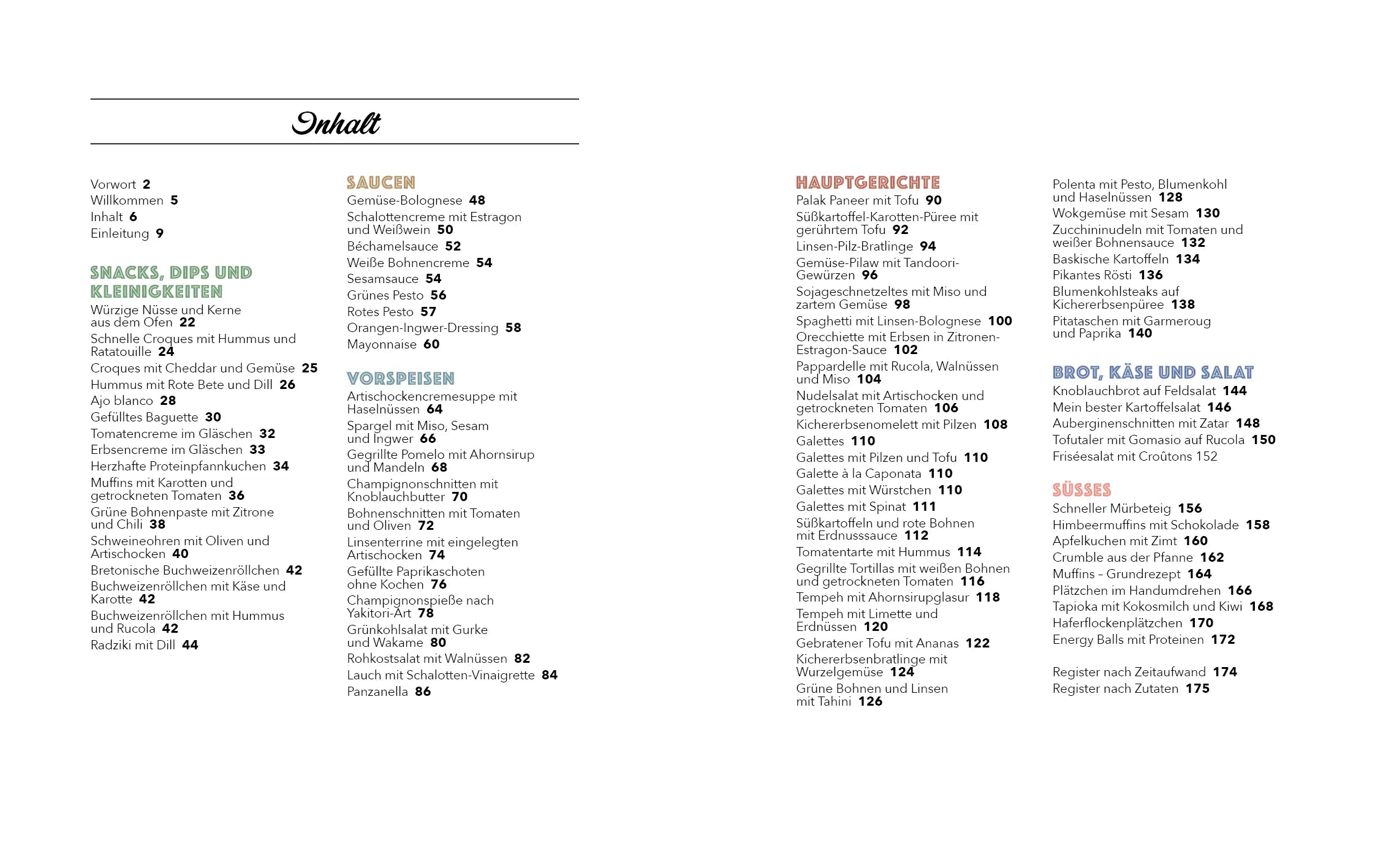 Innenansicht von 'Vegan – schnell & einfach' - Taschenbuch