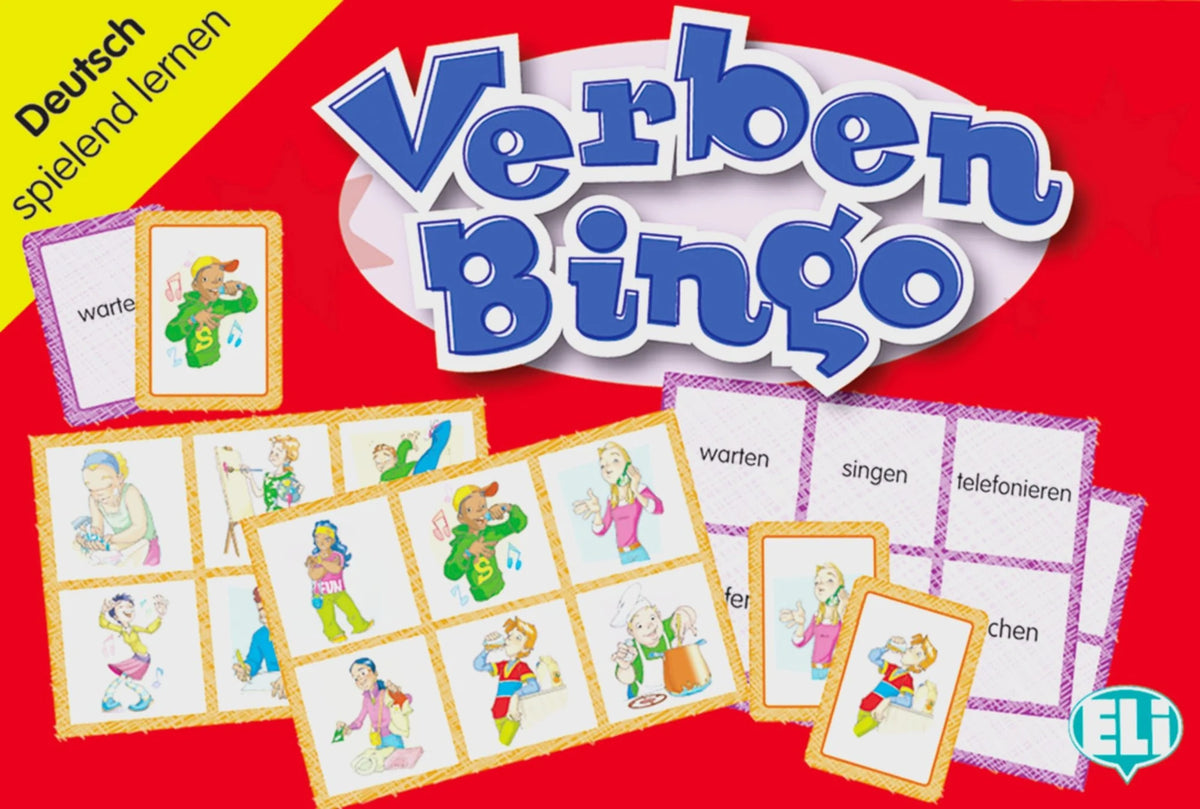 Gesellschaftsspiel: Verben Bingo
