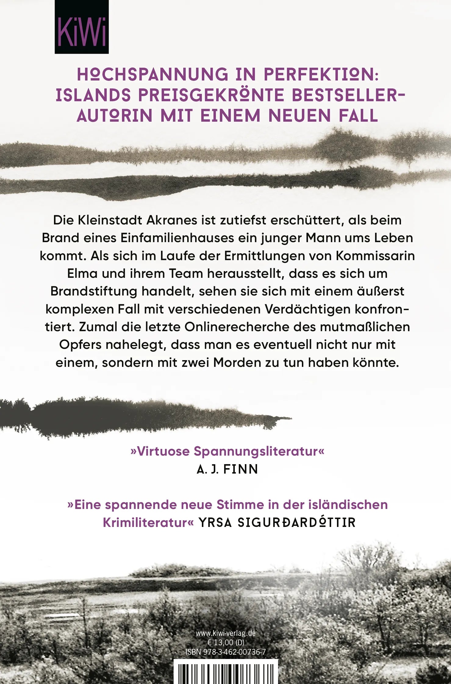 Buchrückseite von 'Verborgen' mit Klappentext - Taschenbuch