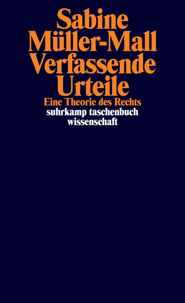 Buchcover von 'Verfassende Urteile' - Taschenbuch von Sabine Müller-Mall