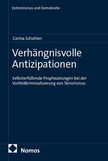 Cover: Verhängnisvolle Antizipationen (E-Book) von Carina Schatten