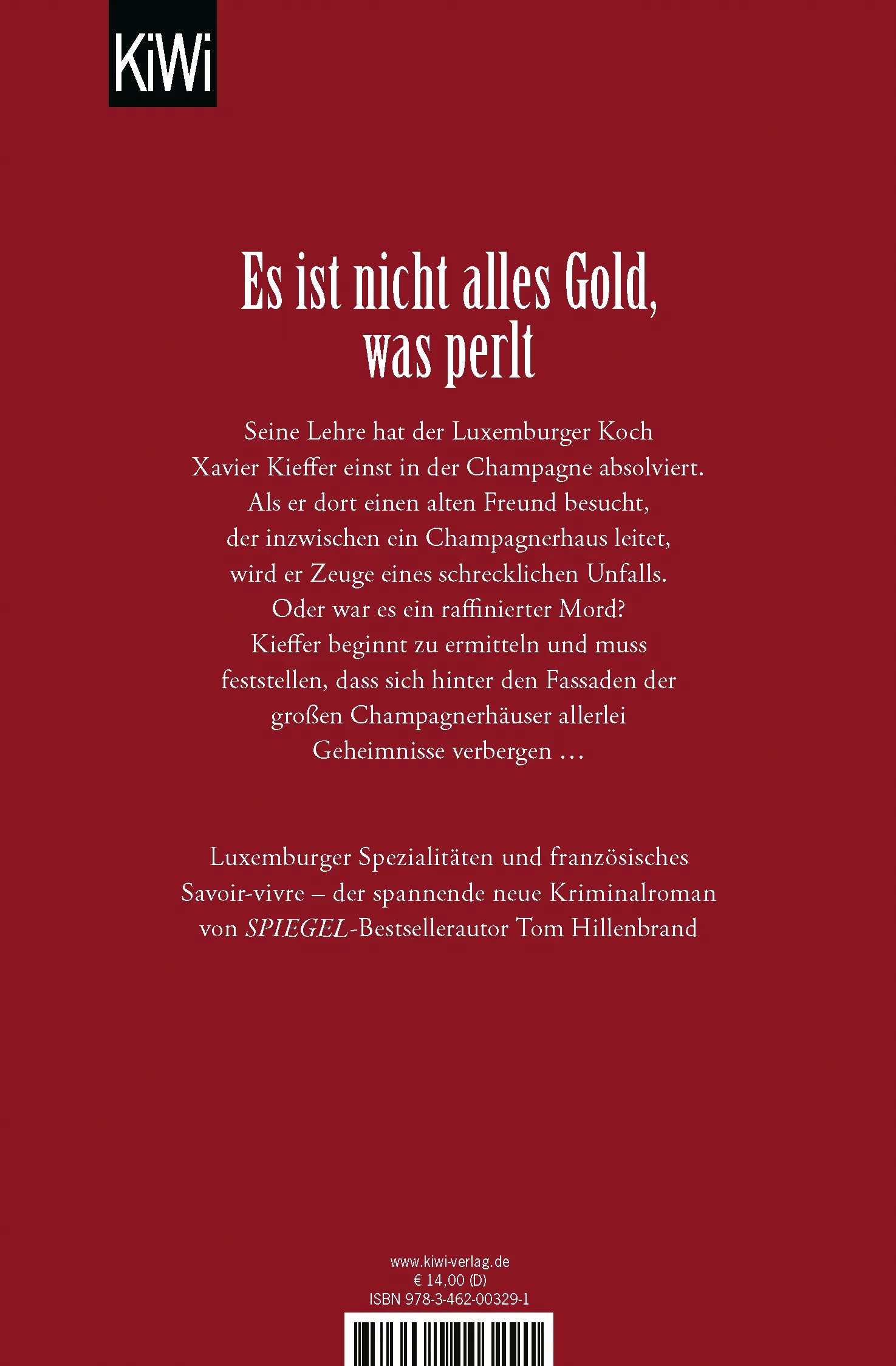 Rückseite: Verhängnisvoller Champagner (Taschenbuch)