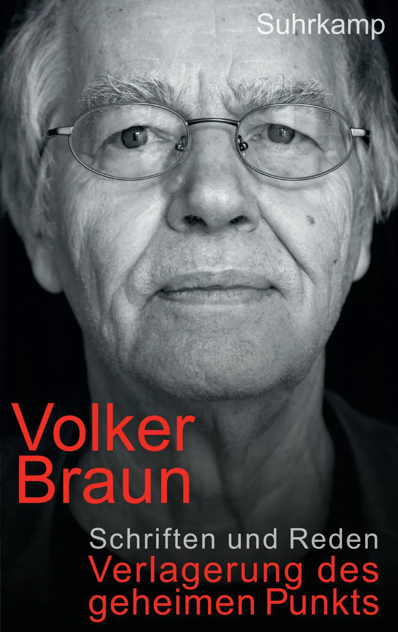 Buchcover von 'Verlagerung des geheimen Punkts' - Gebundene Ausgabe von Volker Braun