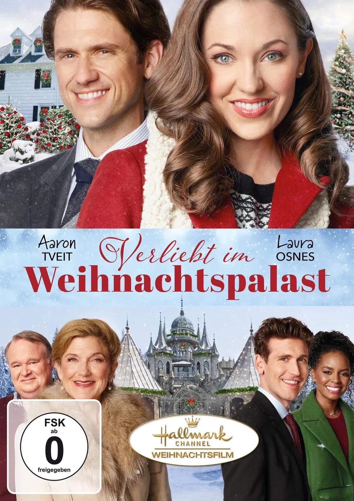 DVD-Cover: Verliebt im Weihnachtspalast. Regie: Dustin Rikert