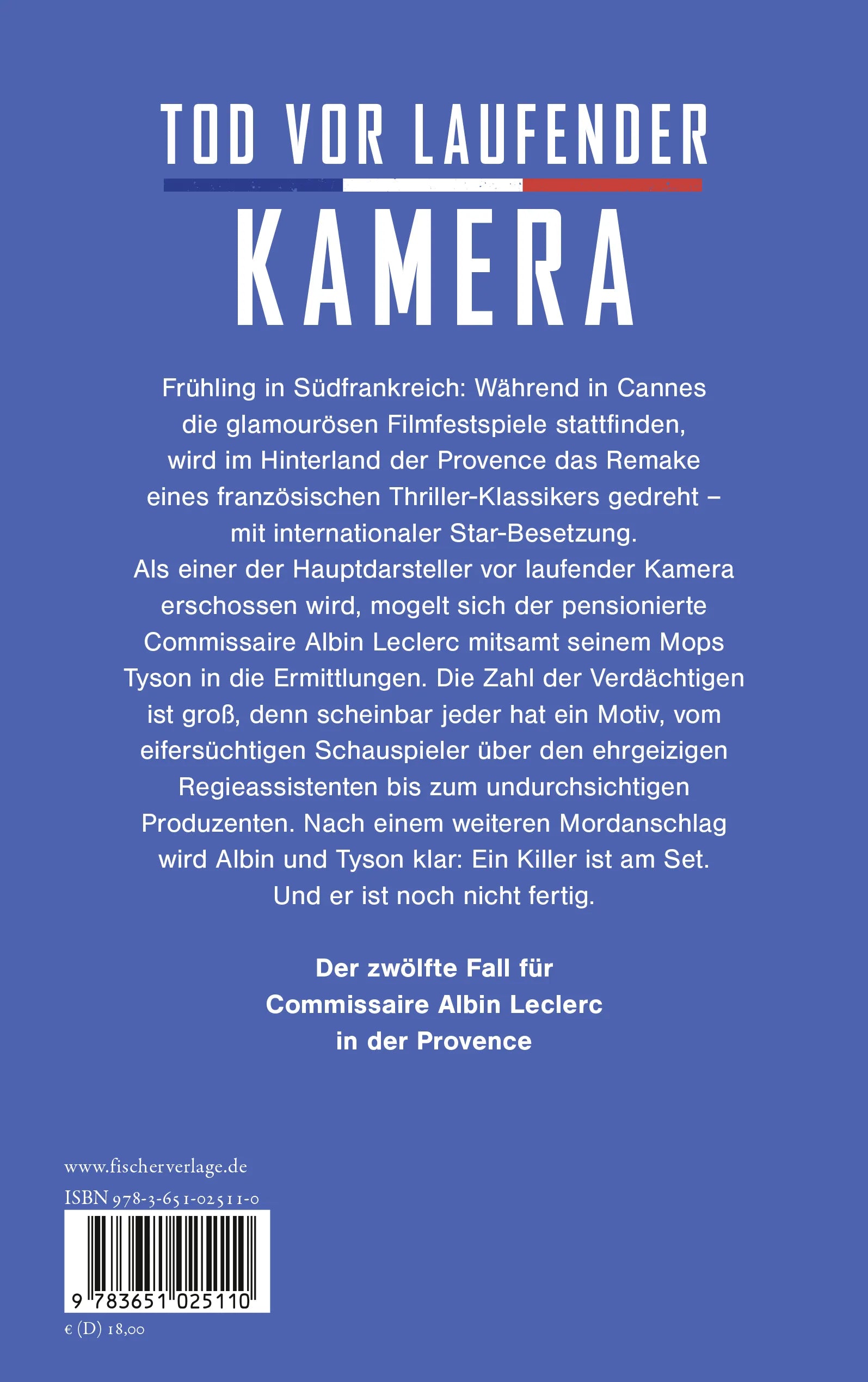 Buchrückseite von 'Verlorene Provence' mit Klappentext - Paperback