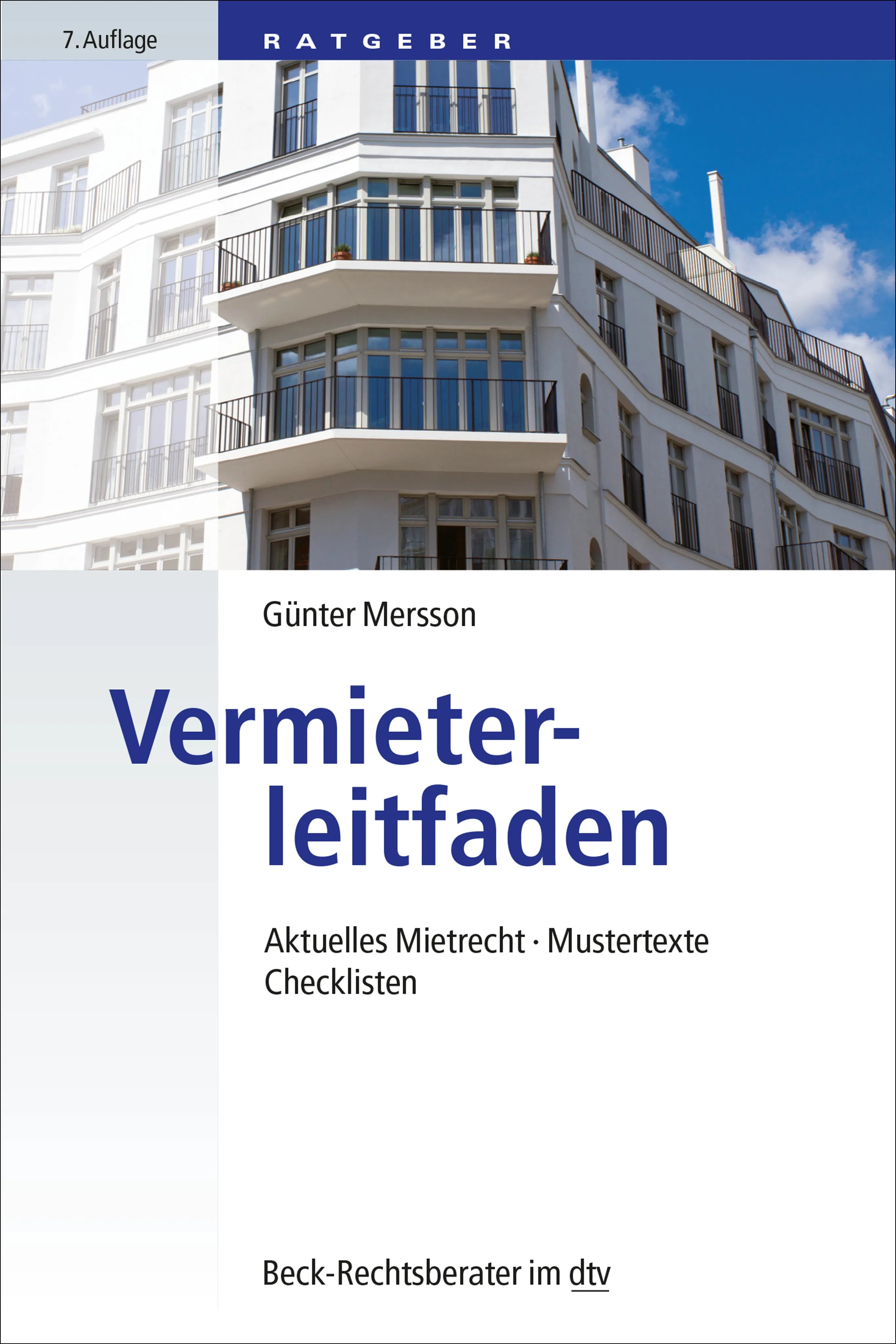 Buchcover von 'Vermieterleitfaden' - Taschenbuch von Günter Mersson