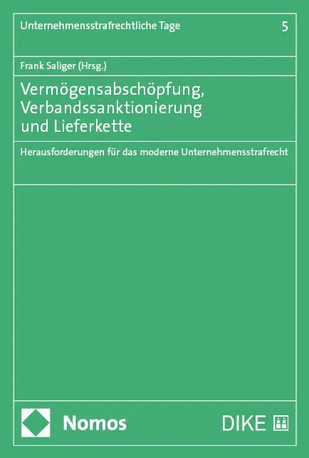 Cover: Vermögensabschöpfung, Verbandssanktionierung und Lieferkette (E-Book)