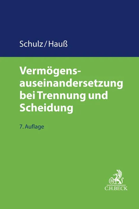 Buchcover von 'Vermögensauseinandersetzung bei Trennung und Scheidung' - Gebundene Ausgabe von Werner Schulz