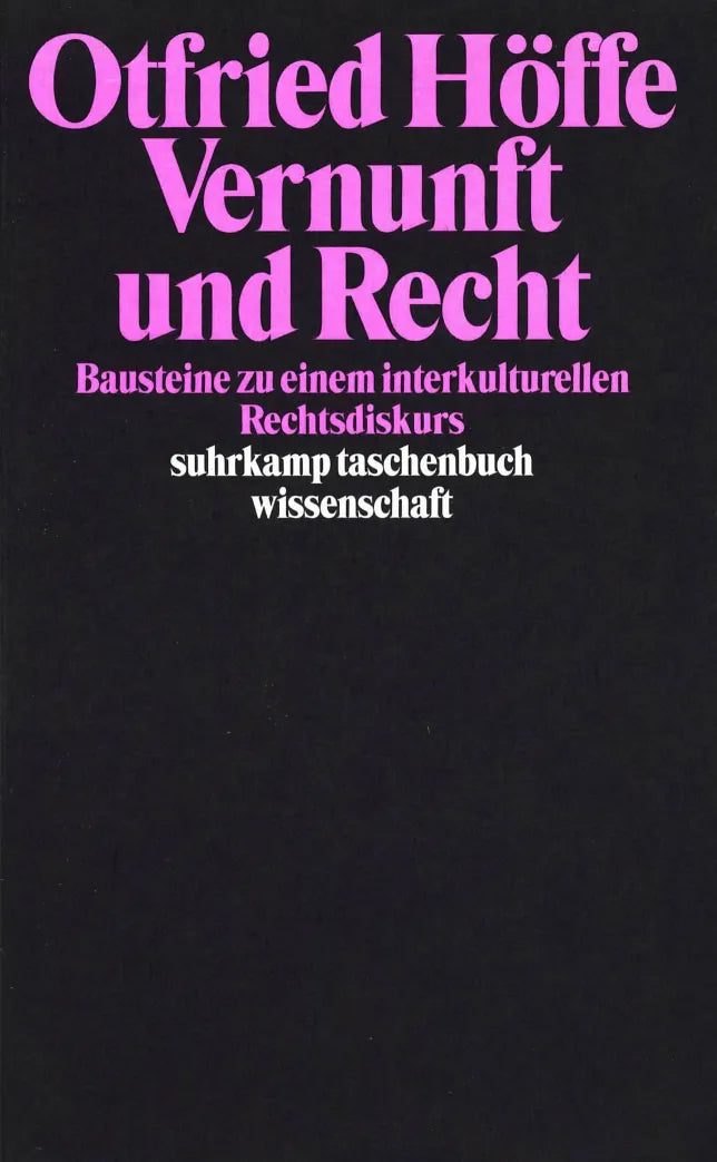 Buchcover von 'Vernunft und Recht' - Taschenbuch von Otfried Höffe