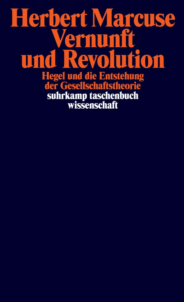 Buchcover von 'Vernunft und Revolution' - Taschenbuch von Herbert Marcuse