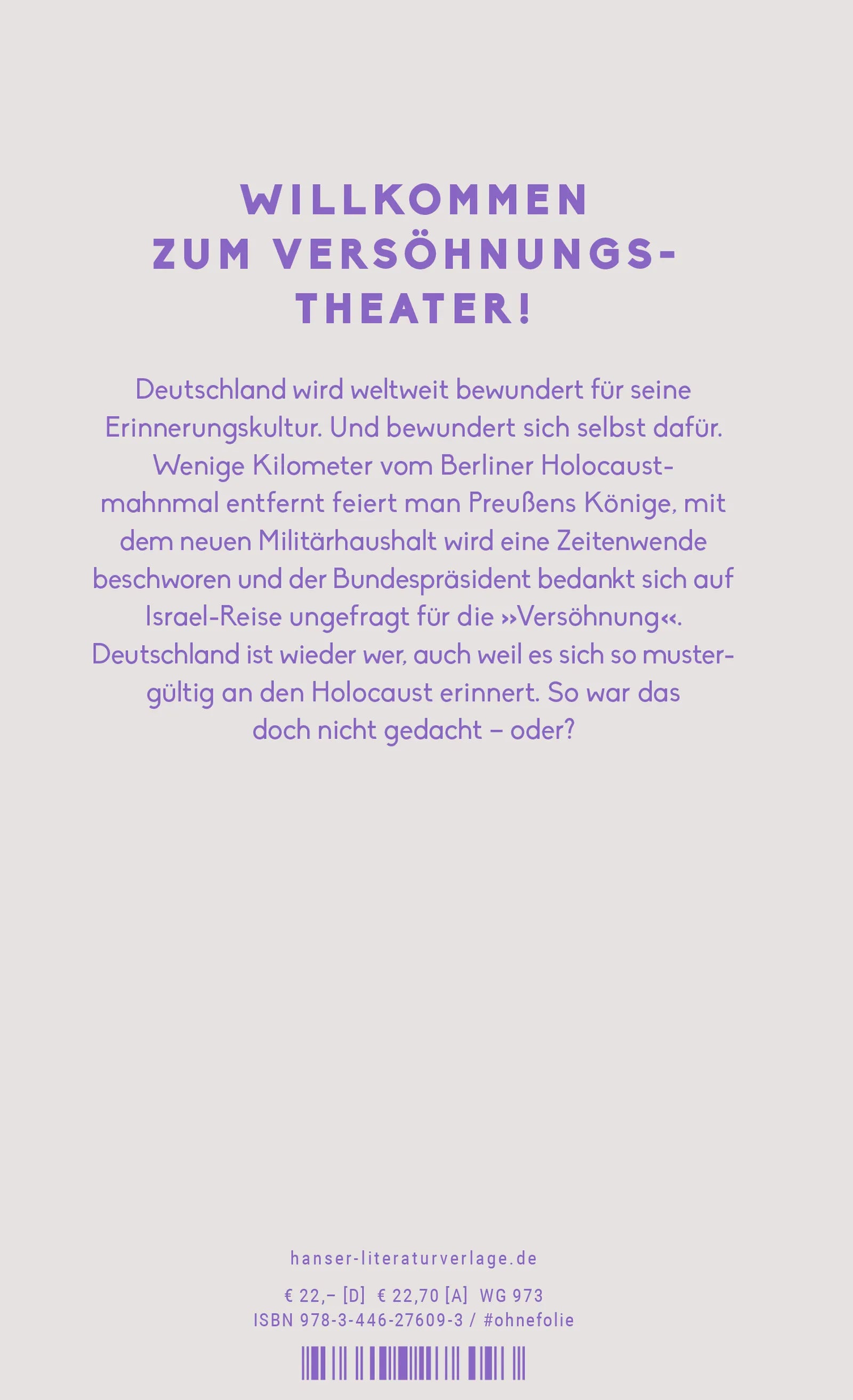 Produktansicht: Versöhnungstheater (Gebundene Ausgabe)