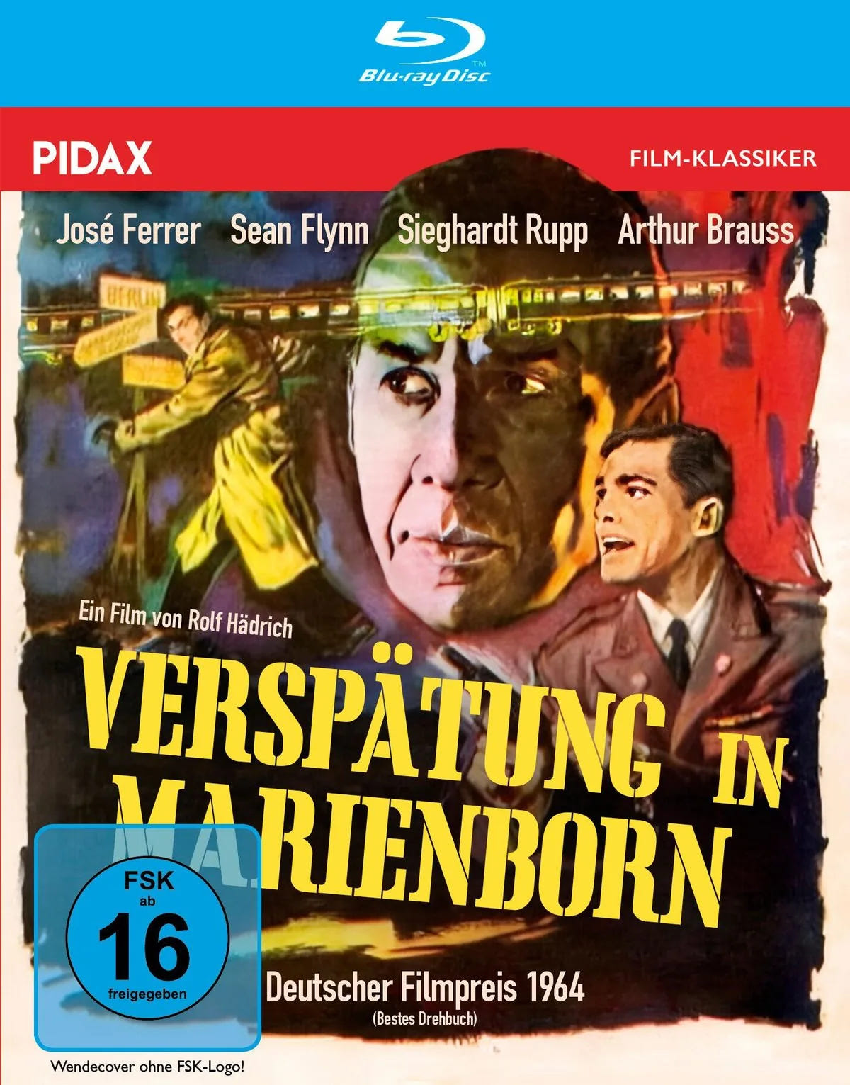 Blu-ray-Cover: Verspätung in Marienborn. Regie: Rolf Hädrich