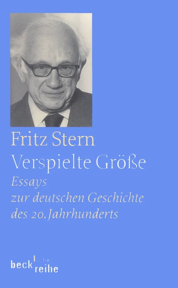 Buchcover von 'Verspielte Größe' - Taschenbuch von Fritz Stern