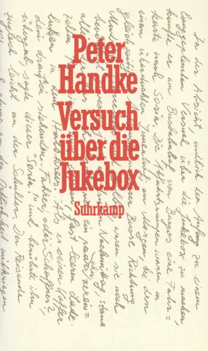 Buchcover von 'Versuch über die Jukebox' - Gebundene Ausgabe von Peter Handke