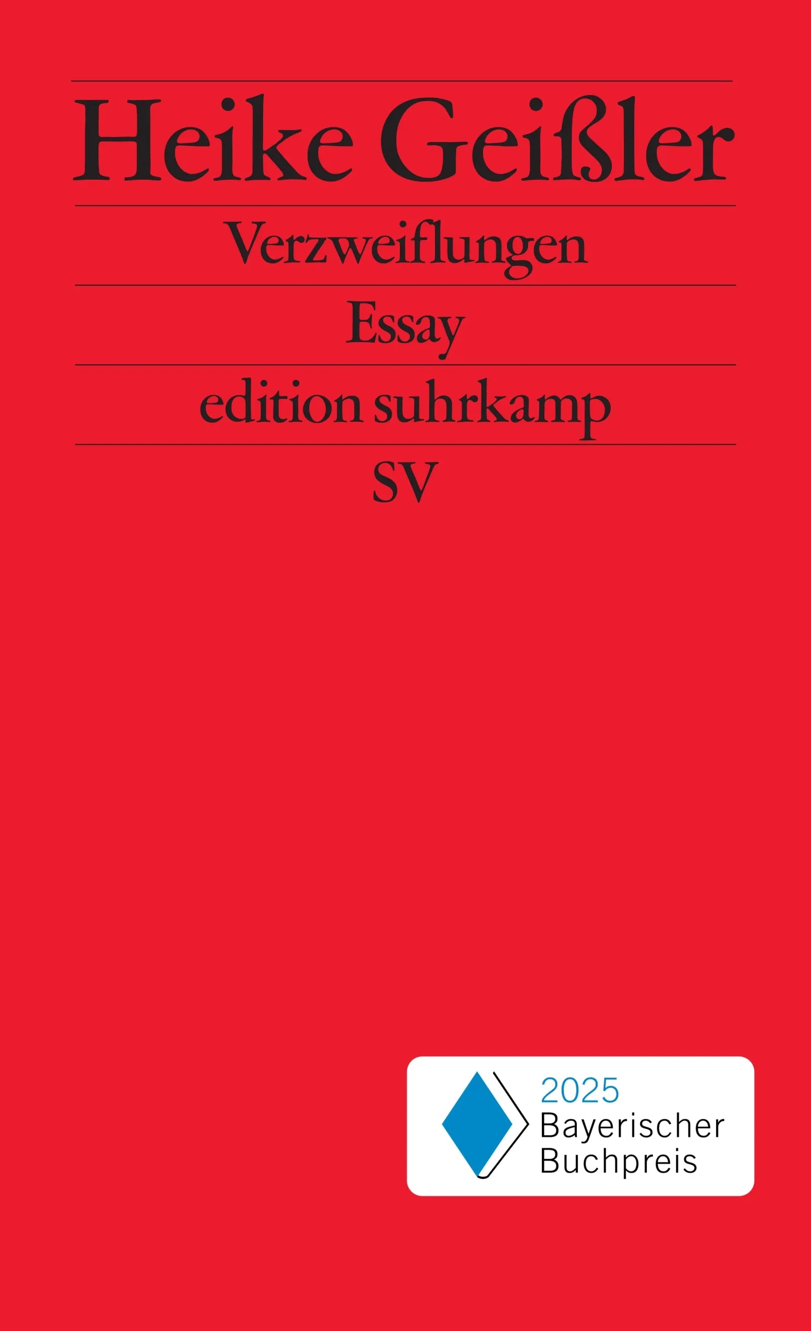 Cover: Verzweiflungen (E-Book) von Heike Geißler