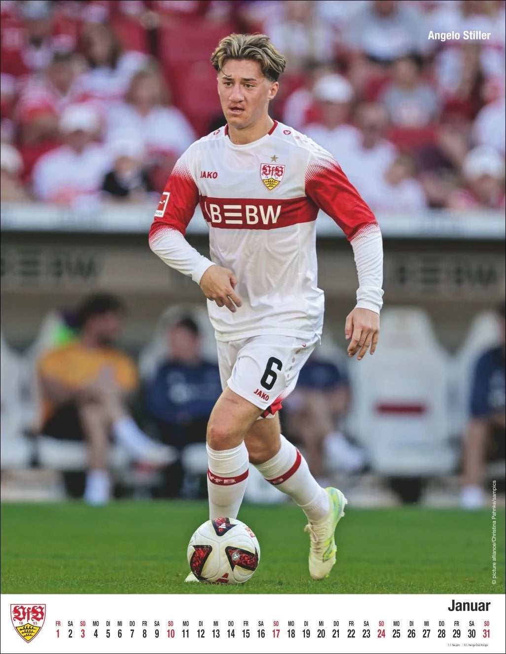 VfB Stuttgart Posterkalender 2027 – Ansicht